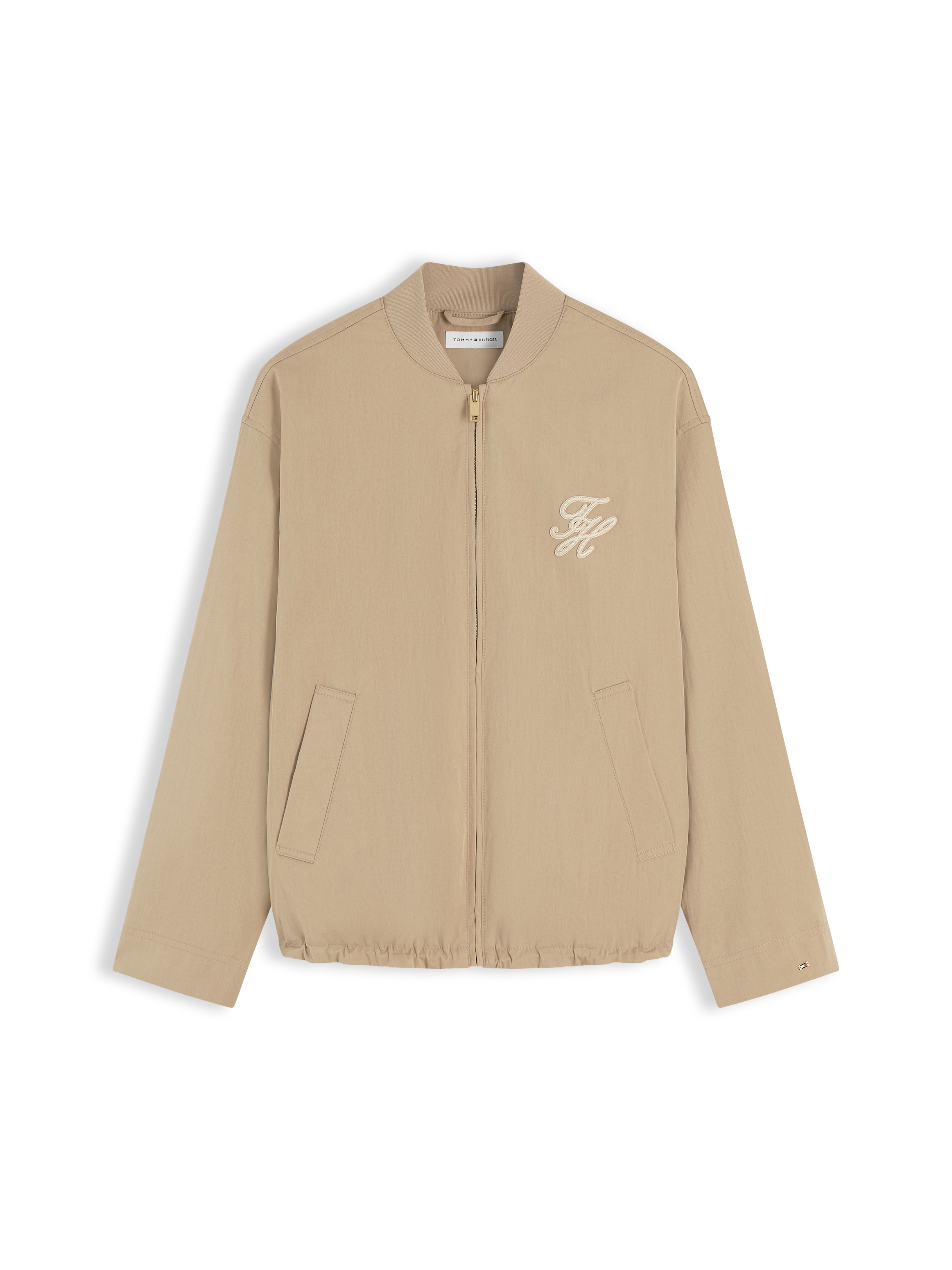 Tommy Hilfiger Bomberjacke »COTTON BOMBER« ohne Kapuze Baumwollmischung, mit Logostickerei