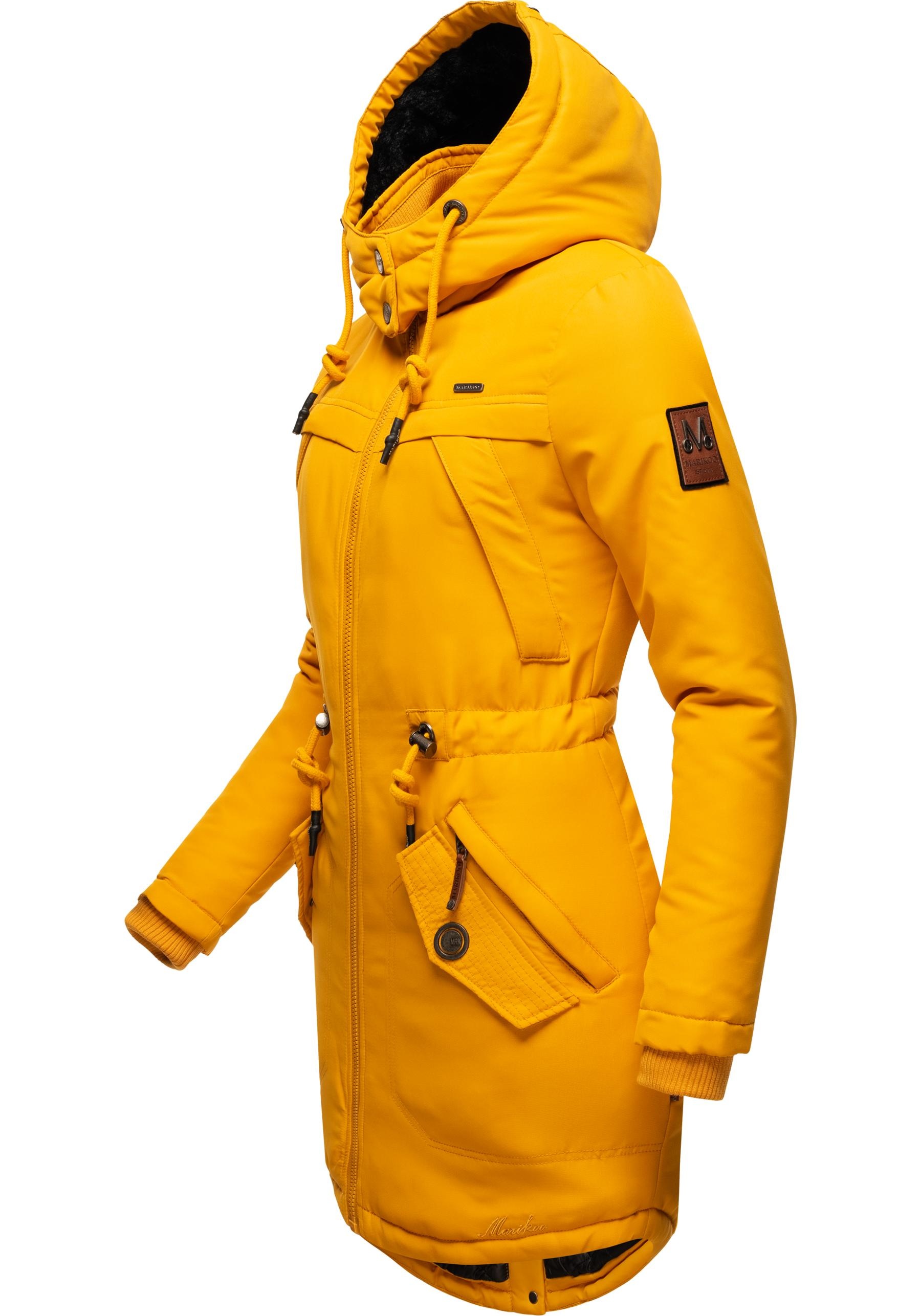 Marikoo Wintermantel »Kamii«, sportlicher Damen Winterparka mit abnehmb. Kapuze