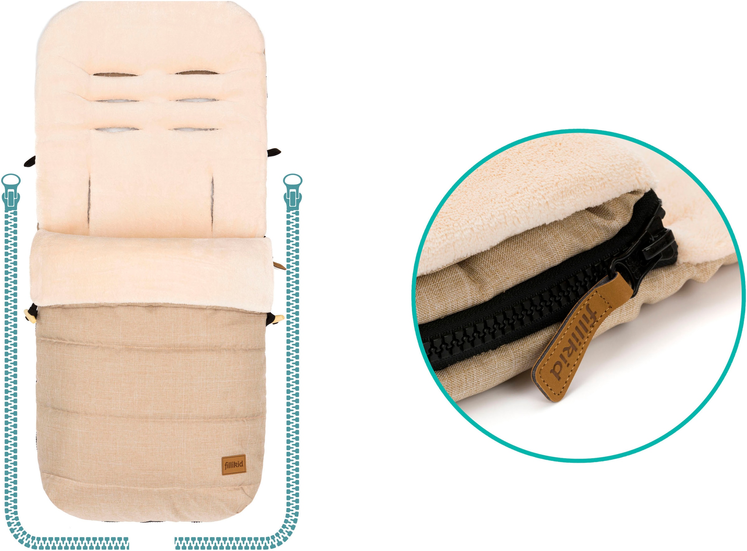 Fillikid Fußsack »Lanin, Winterfußsack«