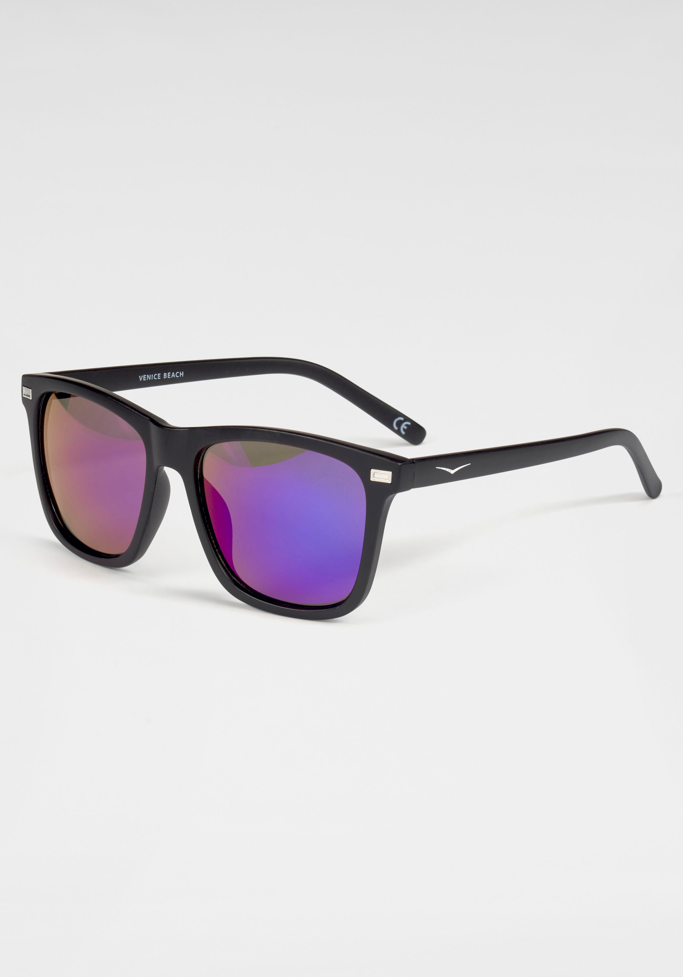 Venice Beach Sonnenbrille, Eckige Vollrandsonnenbrille aus Kunststoff