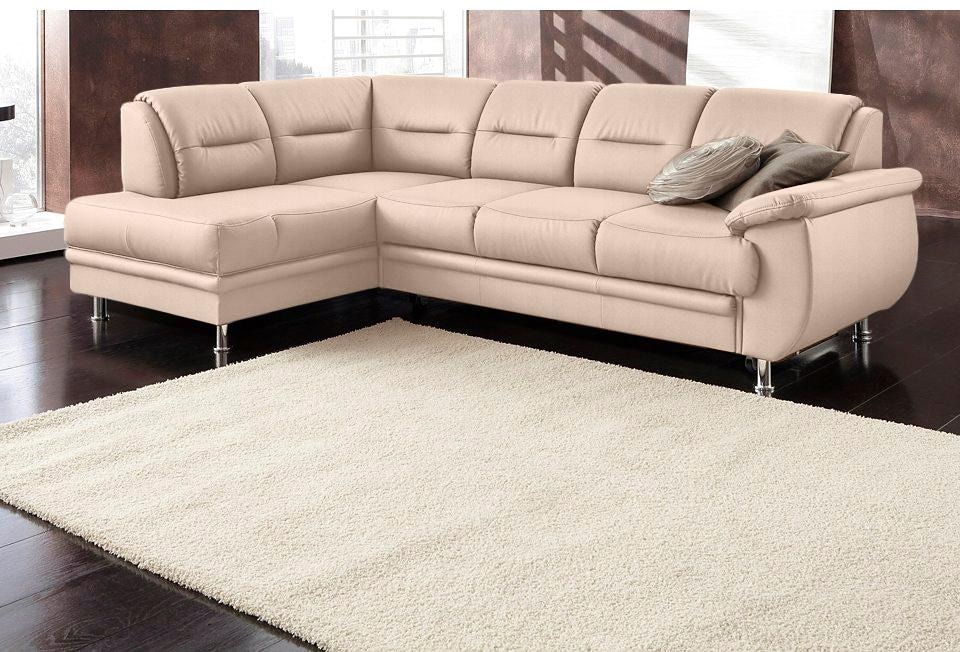 sit&more Ecksofa "Mailand L-Form, B: 250 cm" optional Bettfunktion günstig online kaufen