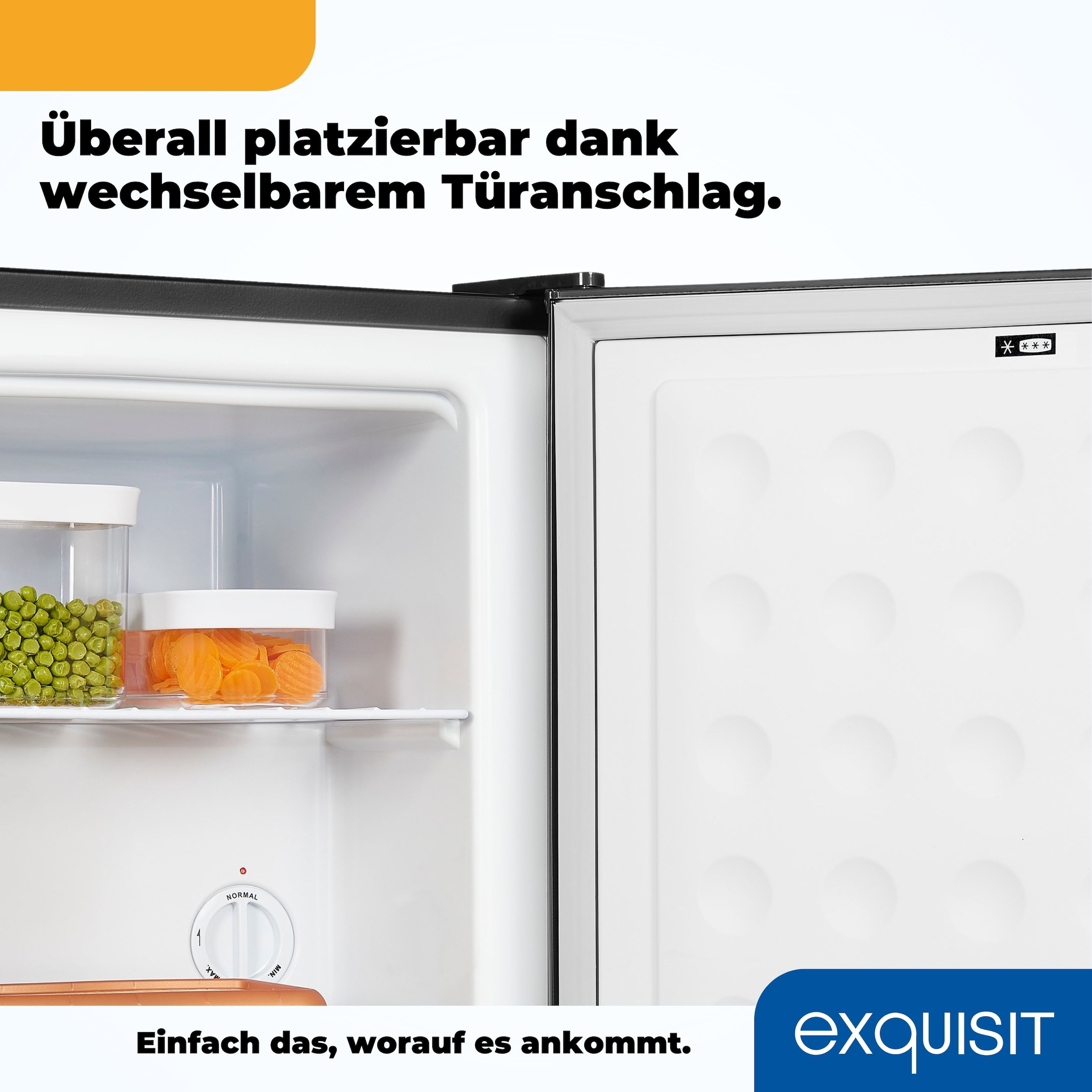 exquisit Gefrierschrank »GB40-150E schwarz«, 51 cm hoch, 47 cm breit, 31 L Volumen, 4 Sterne Gefrieren