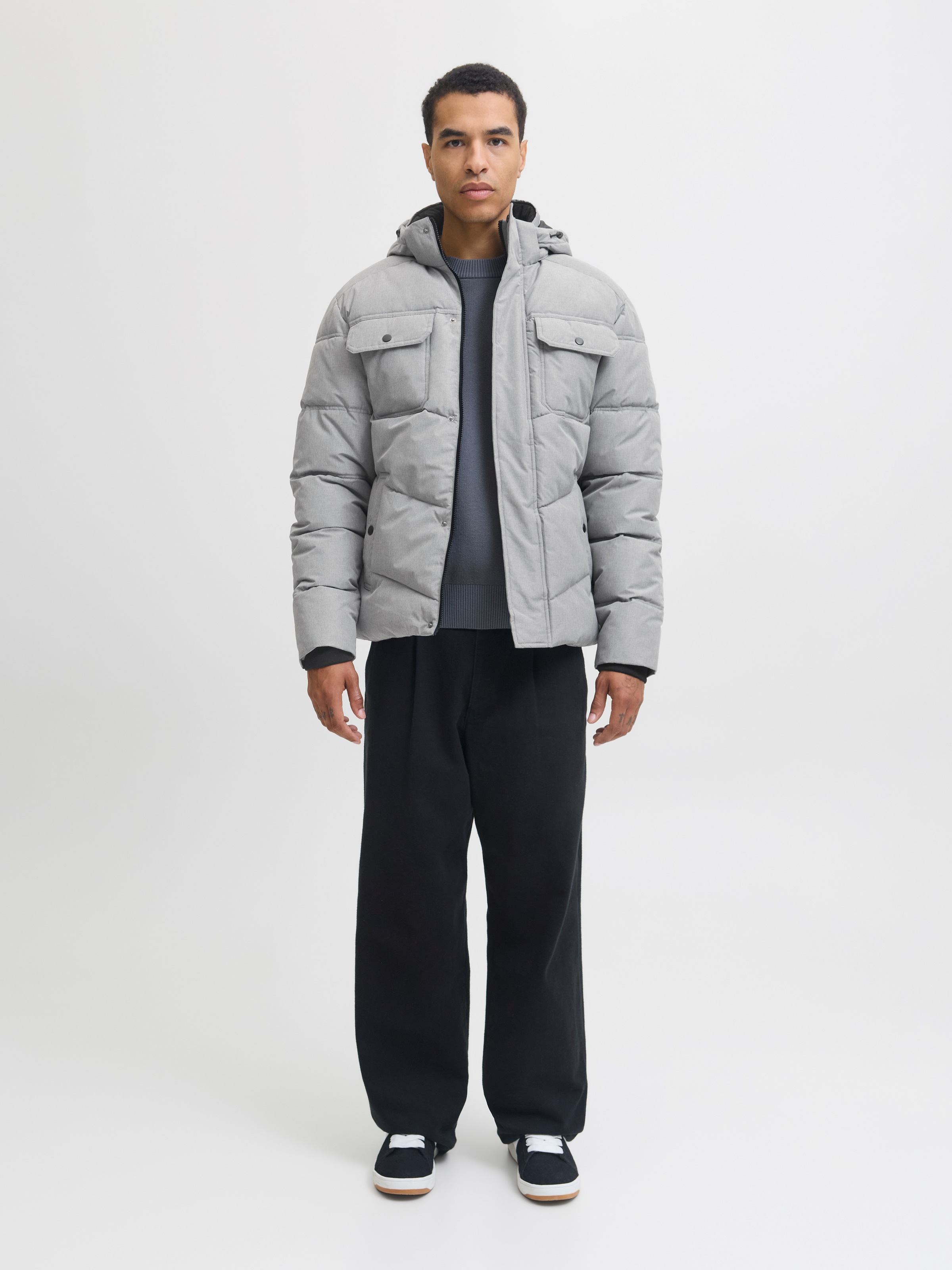 Thumbnail - Jack & Jones Steppjacke "JJMORGAN PUFFER JACKET" mit Kapuze