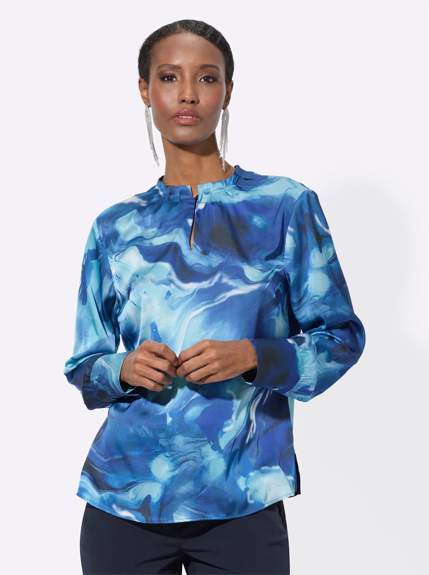 creation L Satinbluse