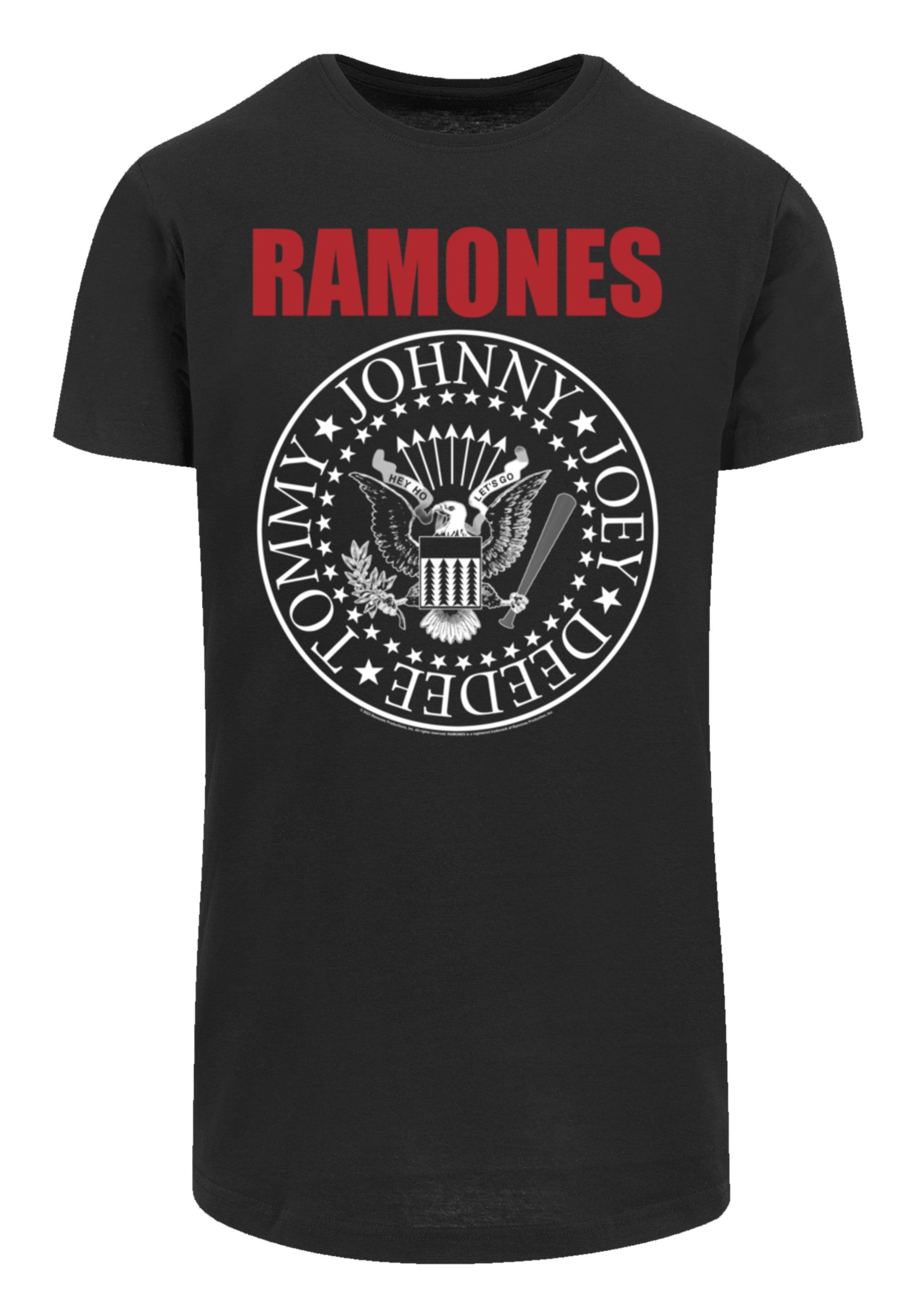 F4NT4STIC T-Shirt »Ramones Rock Musik Band Red Text Seal«, Premium Qualität, Band, Rock-Musik