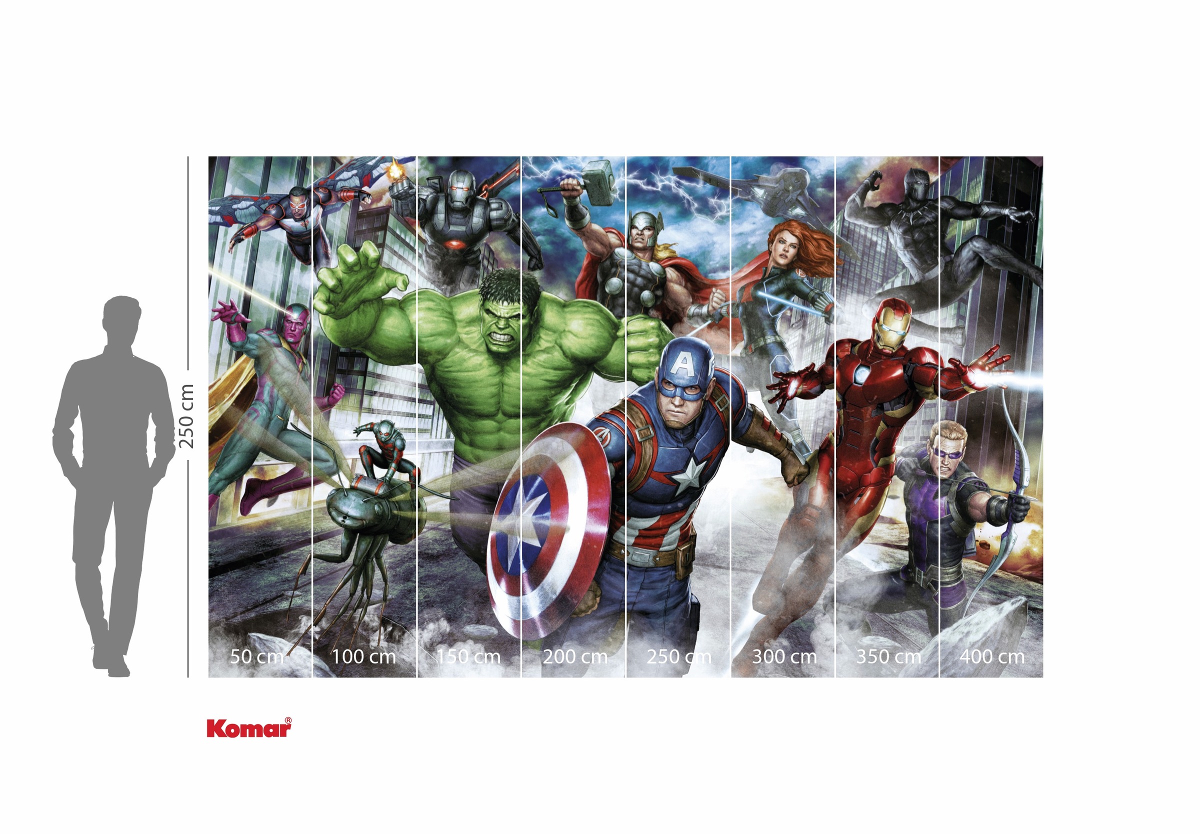 Komar Kindertapete »Marvel Avengers Assemble«, bedruckt