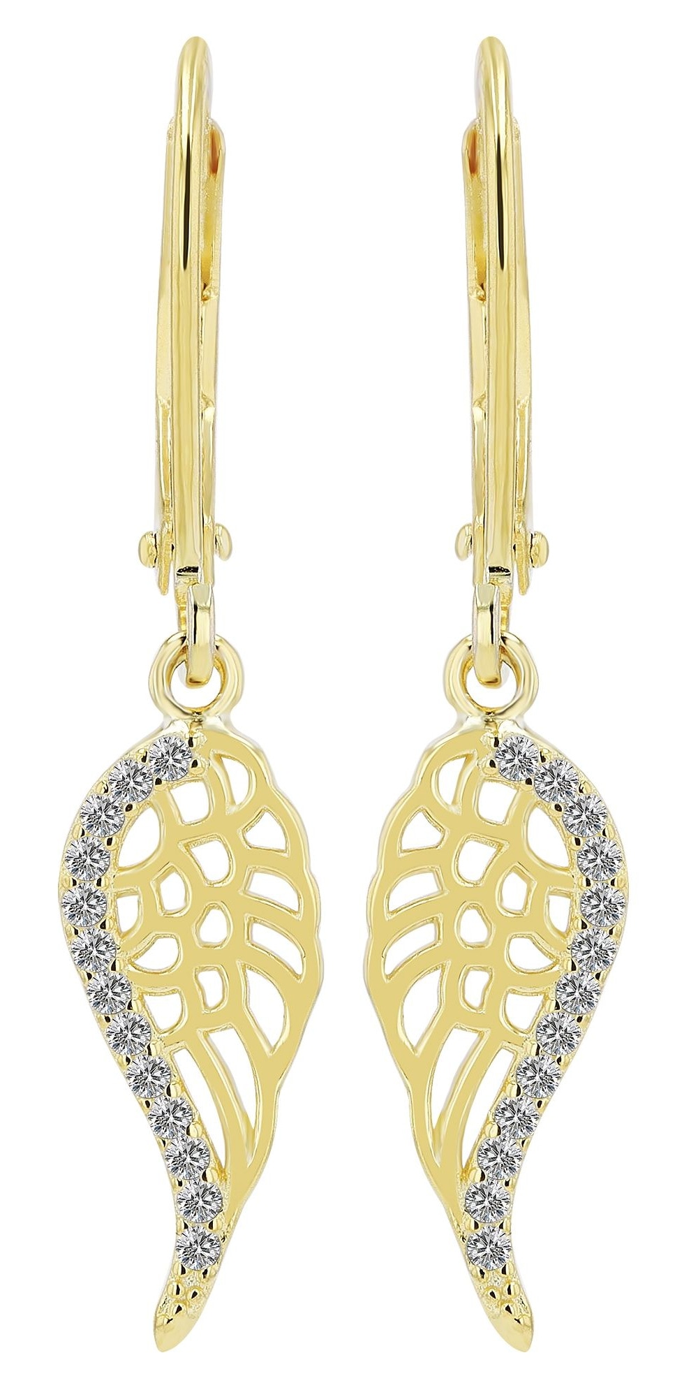 Adelia´s Paar Ohrhänger "Ohrringe aus 925 Silber mit Zirkonia" Ideal zum Verschenken – schlicht und stilvoll
