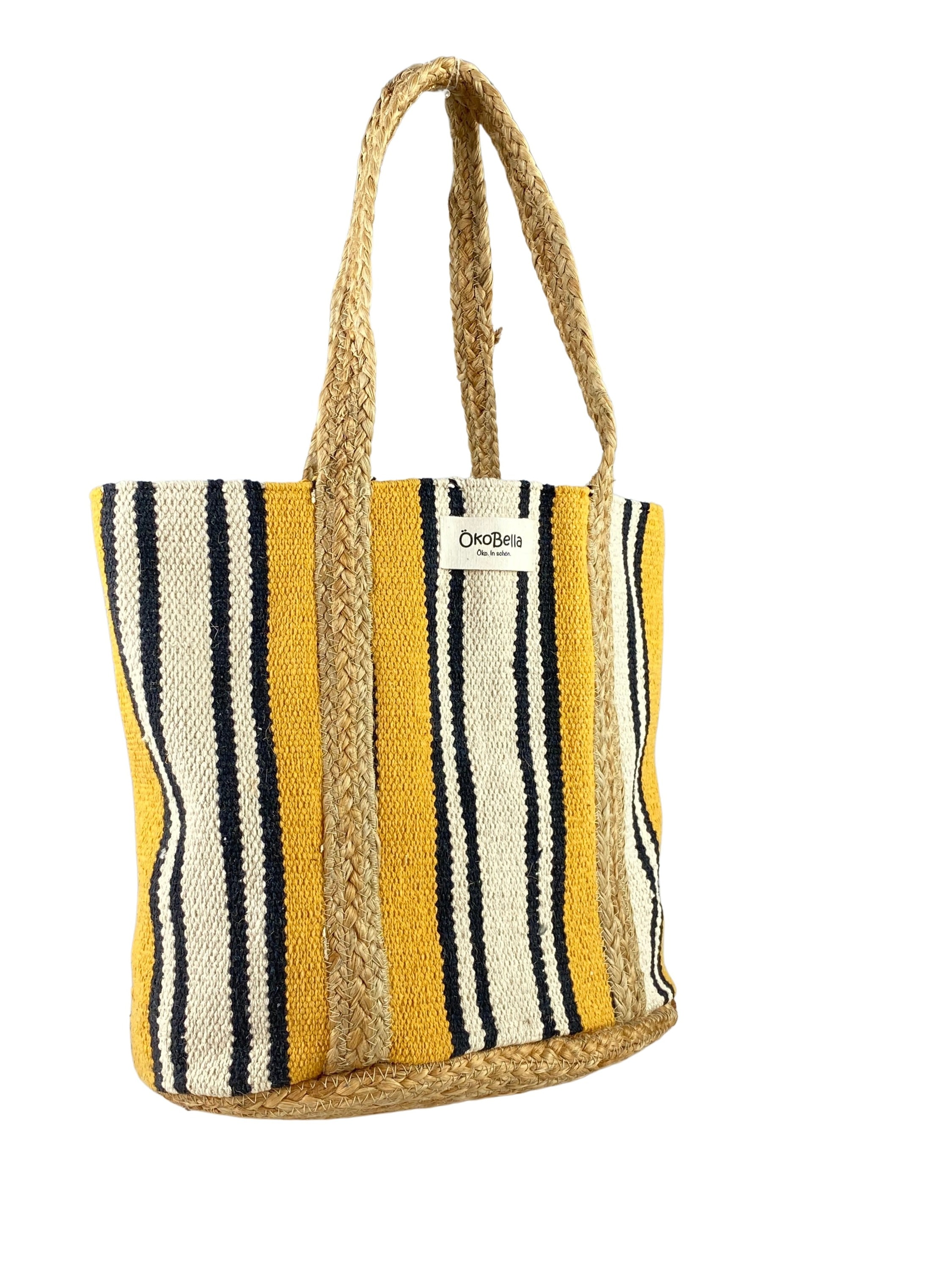 ÖkoBella Schultertasche »Stripes«, aus 100% Naturmaterial