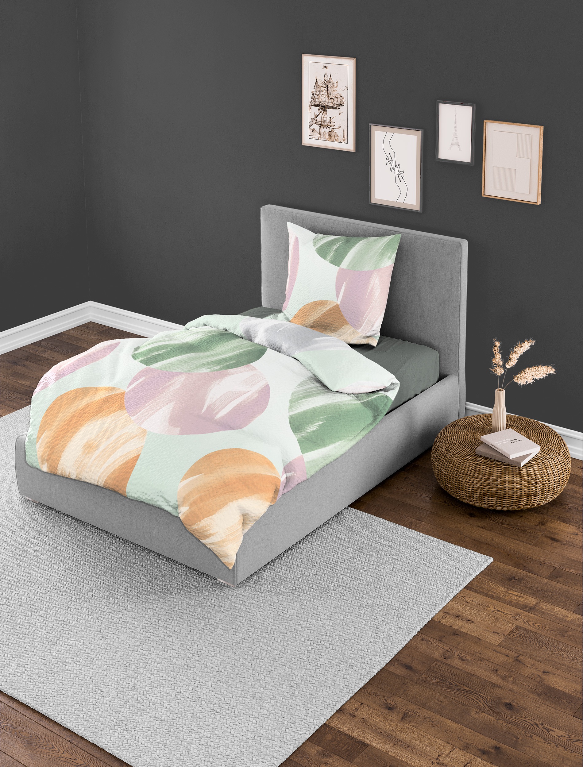 BIERBAUM Bettwäsche "4113" 2 Stk. Seersucker, 100 % Baumwolle, pflegeleicht günstig online kaufen