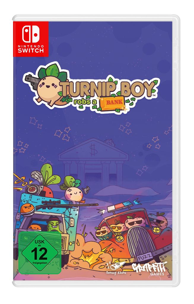 GRAFFITI GAMES Spielesoftware "Turnip Boy Robs a Bank", Nintendo Switch, transparent, Spielesoftware