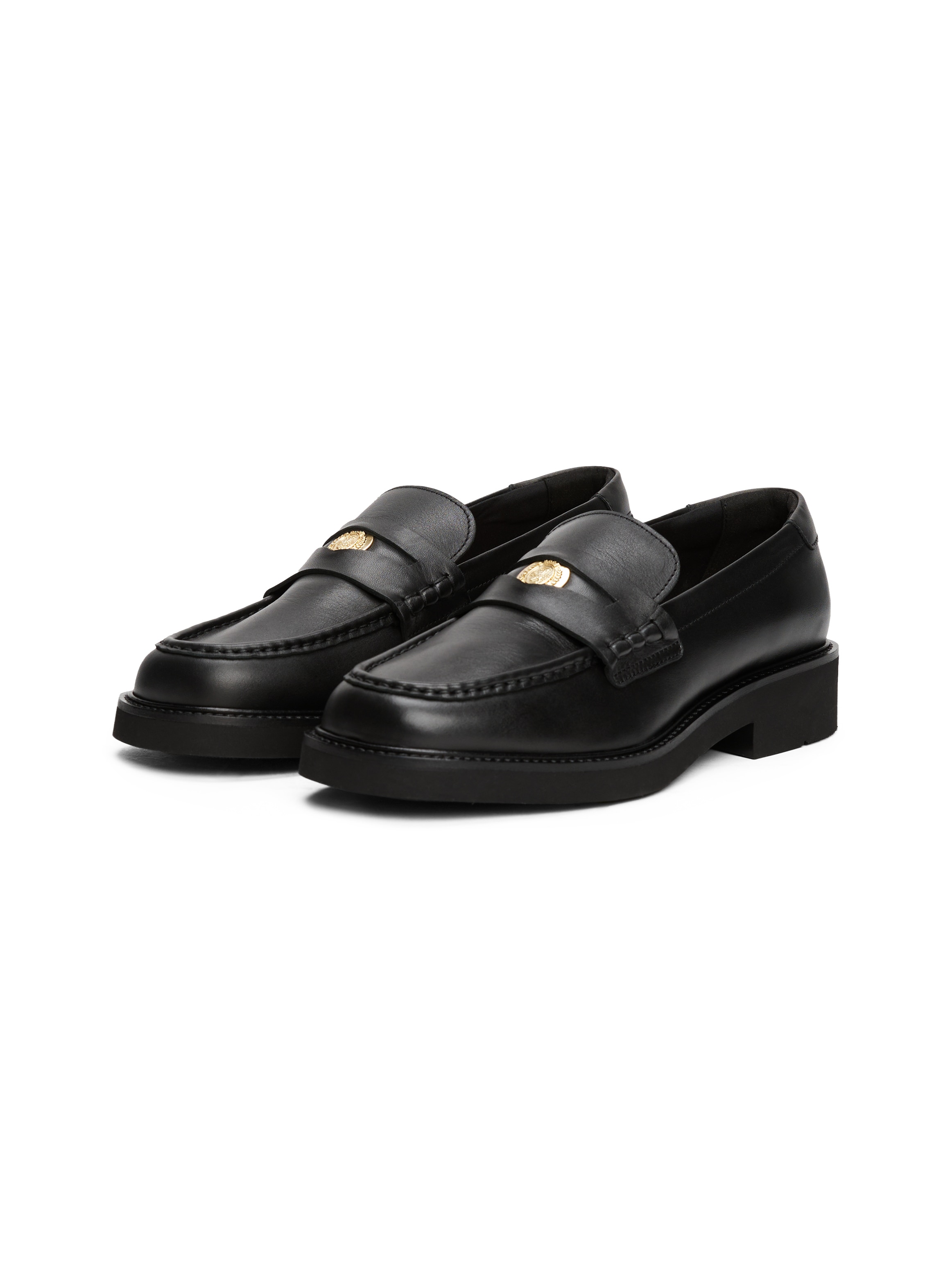 Tommy Hilfiger Loafer "CREST SQUARISH TOE PENNY LOAFER", Blockabsatz, Slipp günstig online kaufen
