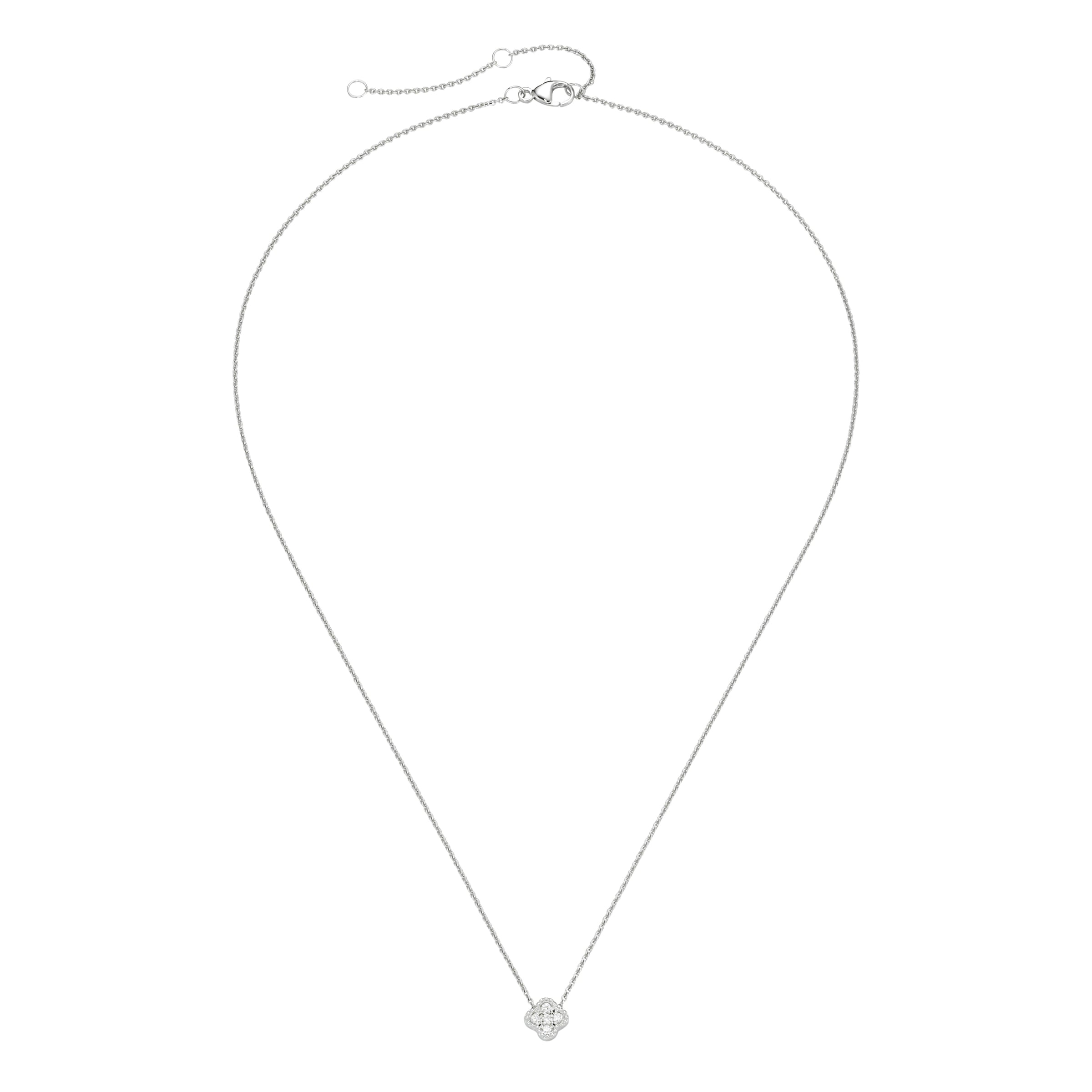 Luigi Merano Collier »Mittelteil Blüte, mit funkelnden Brillanten, Gold 585«