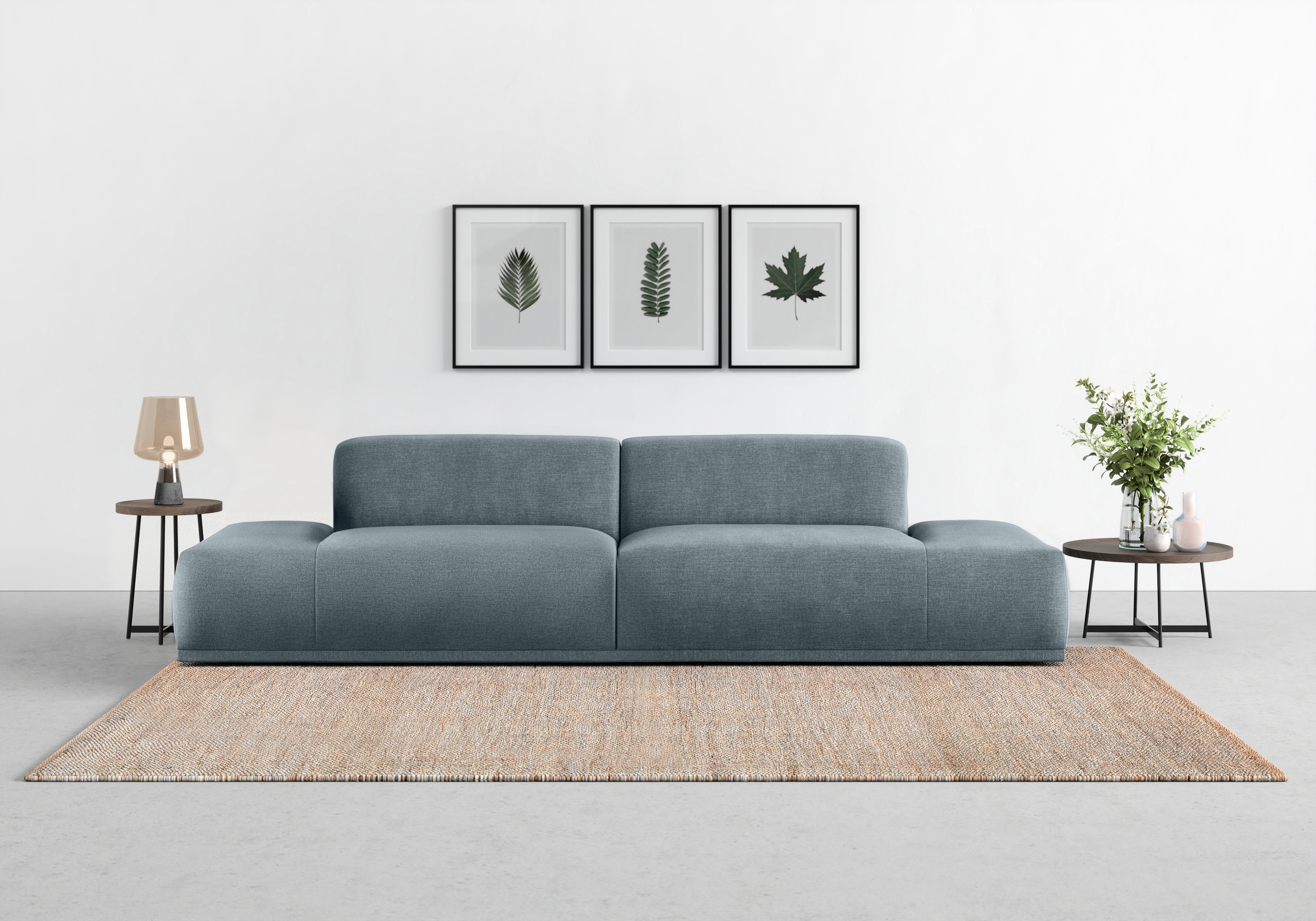 TRENDMANUFAKTUR Big-Sofa "Braga Japandi-Design, toller Sitzkomfort, Designsofa" in moderner Optik, mit hochwertigem Kaltschaum
