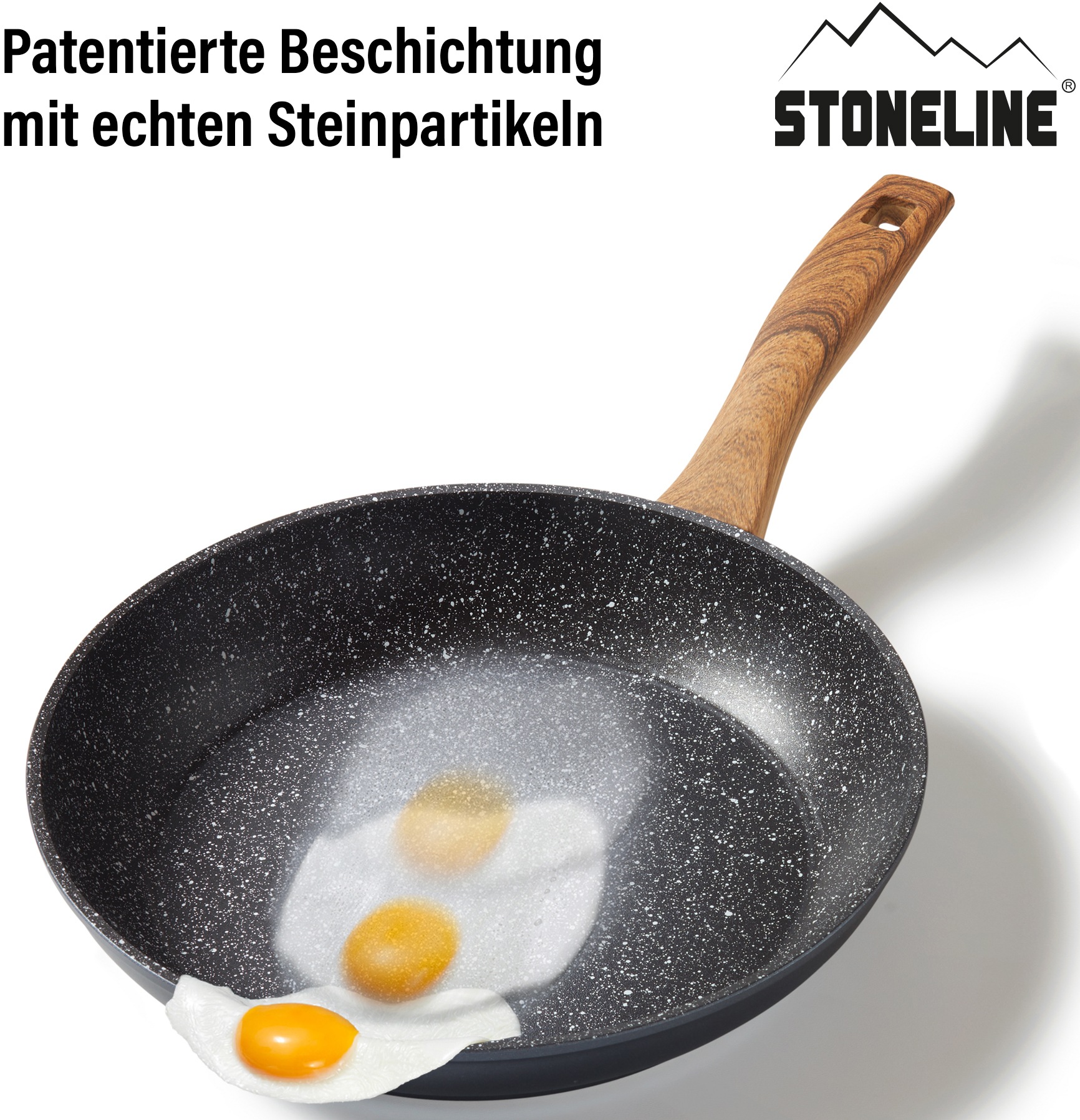 STONELINE Bratpfanne »Back to Nature«, Aluminium, (1 tlg.), Induktion