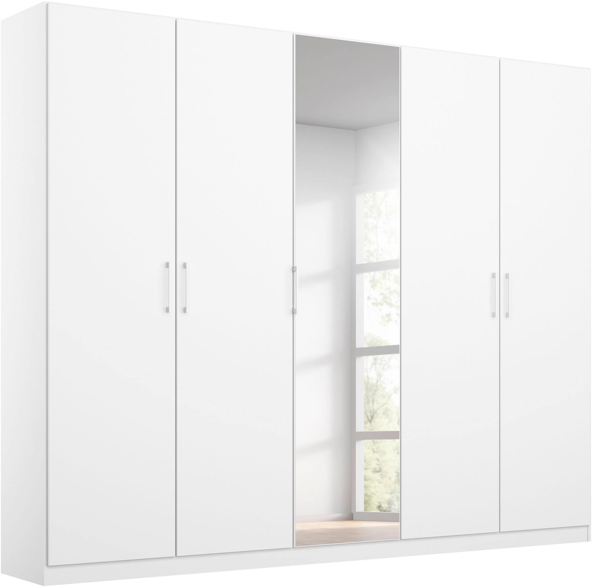 rauch Kleiderschrank »Schrank Mehrzweckschrank Garderobenschrank Schlafzimmer Möbel THOR« 3 verschiedene Ausstattungen BASIC/CLASSIC/PREMIUM (inkl. SOFT-CLOSE),  mit farblich passenden, modernen Metallgriffen MADE IN GERMANY