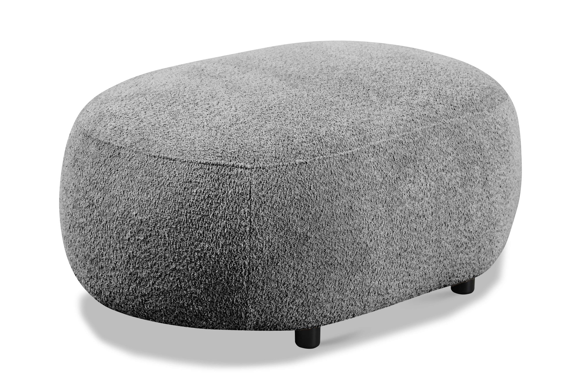 Home affaire Polsterhocker »OSTRUP, Naturtöne, Boucle« 90x64 cm, organische Form mit sanften Rundungen