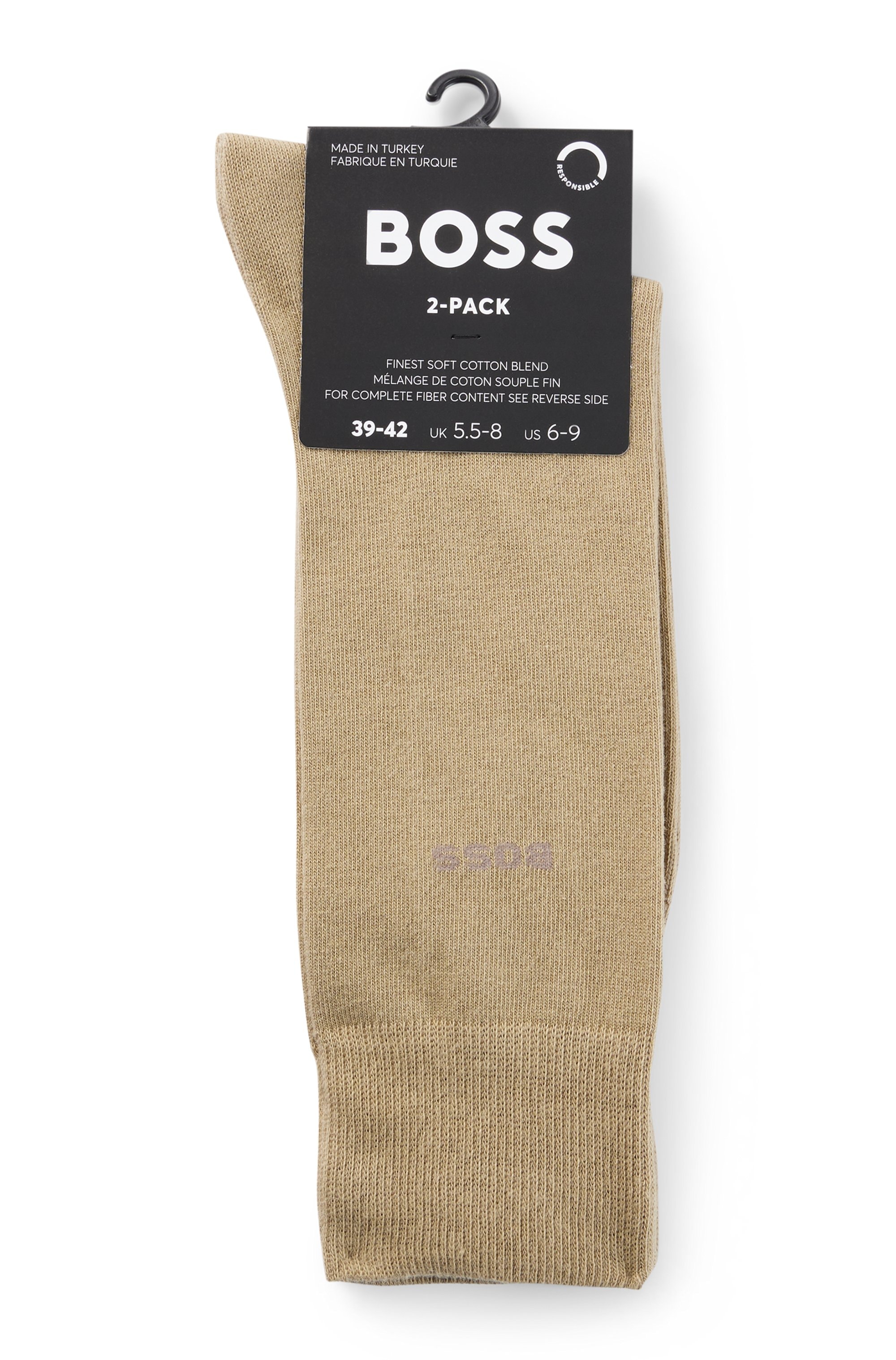 BOSS Businesssocken "2P RS Uni CC", (Packung, 2 Paar, 2er), mit Markenlogo günstig online kaufen