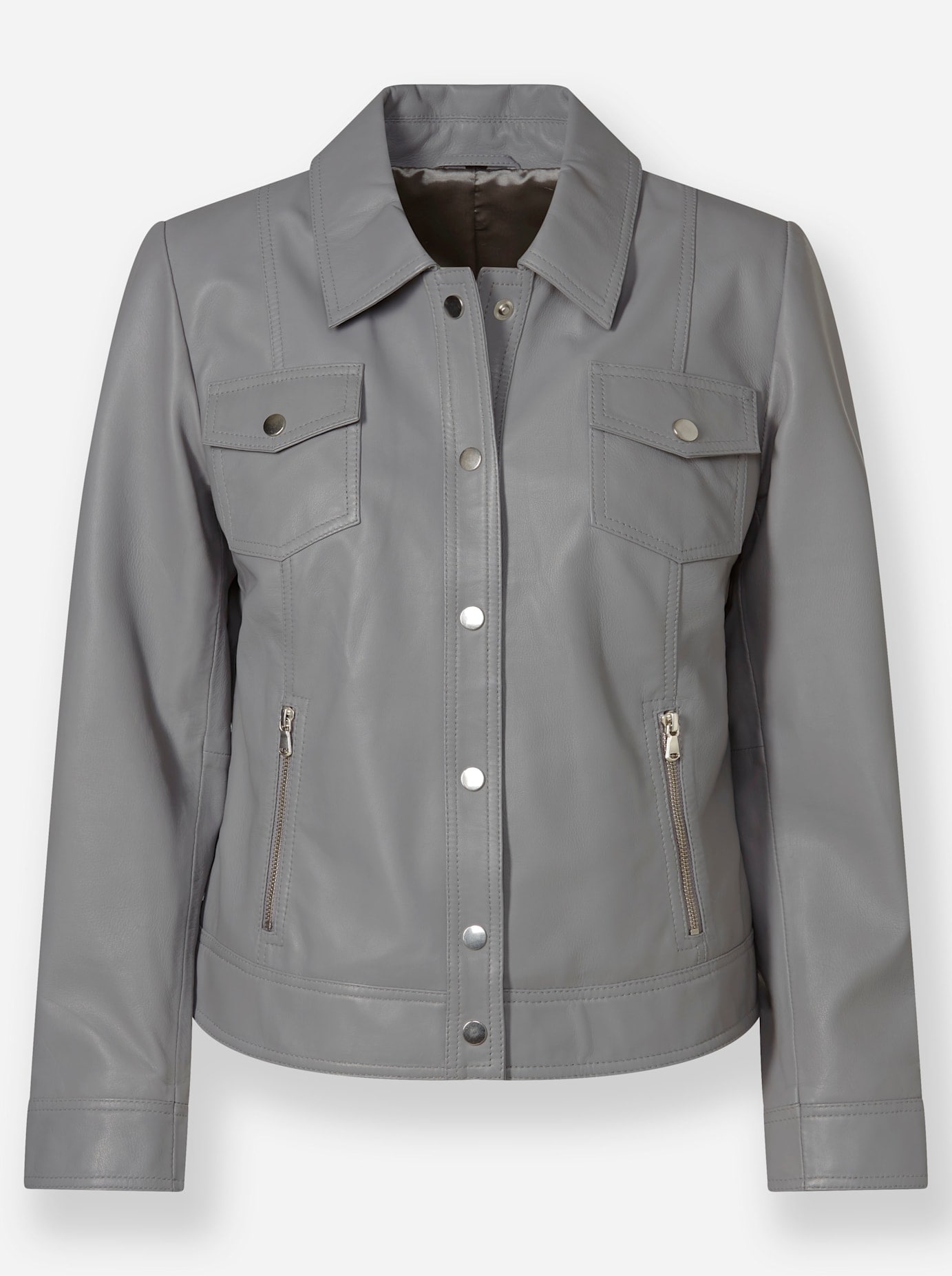 heine Lederjacke, ohne Kapuze
