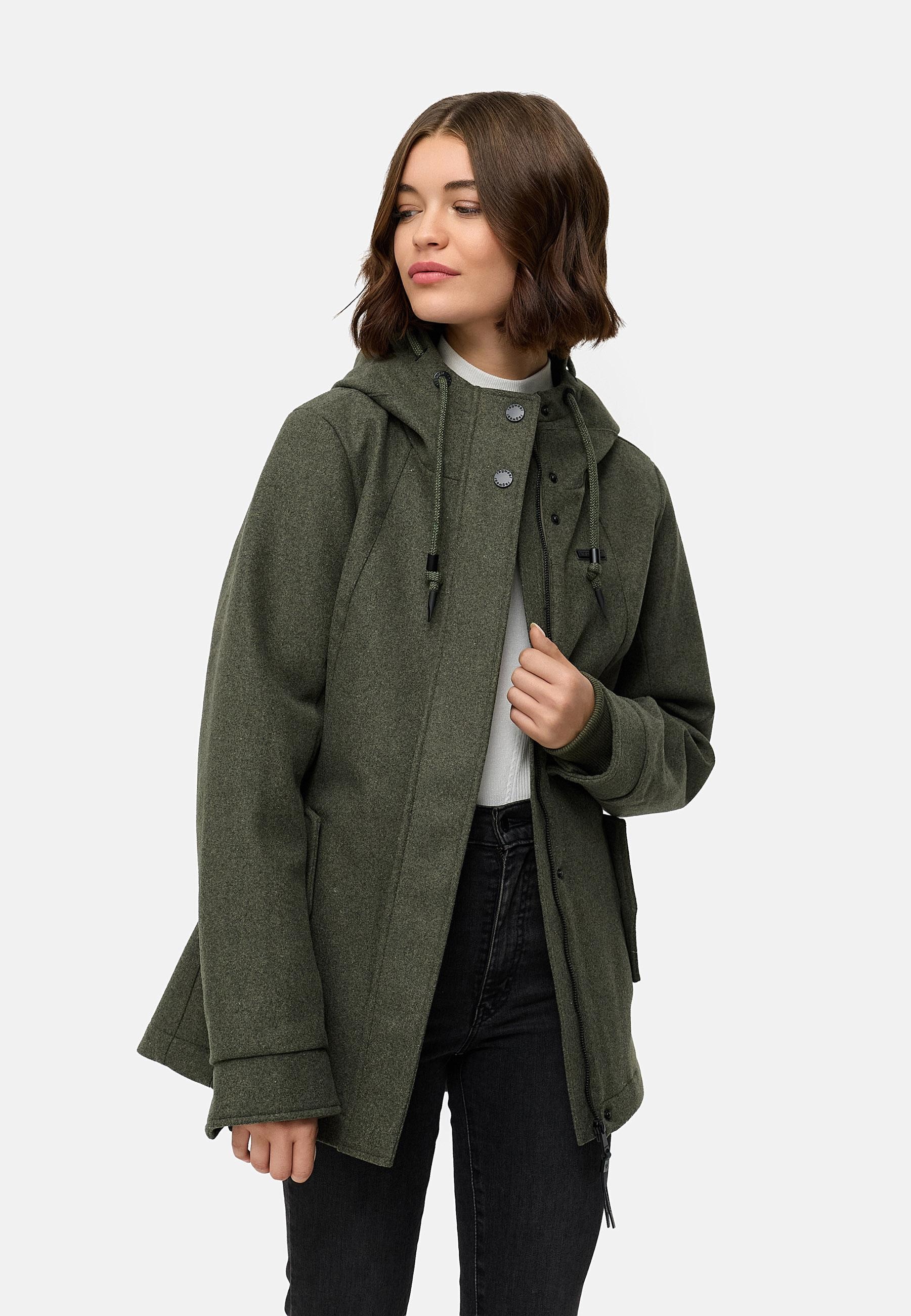 Ragwear Winterjacke »Monadde Felt YOUMODO«, mit Kapuze, Wasserfeste warme Jacke mit Kapuze