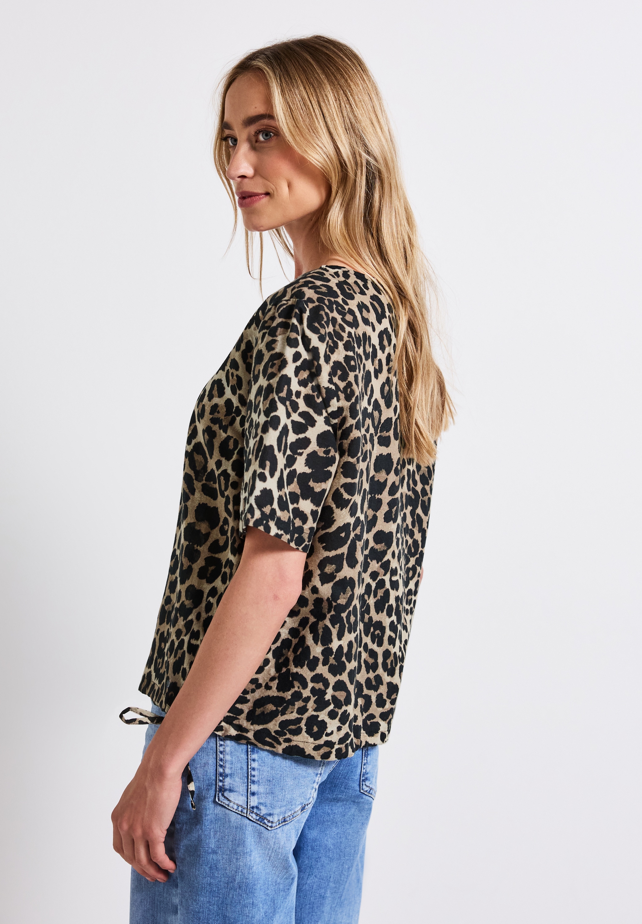 STREET ONE Shirtbluse, mit Tunnelzugsaum