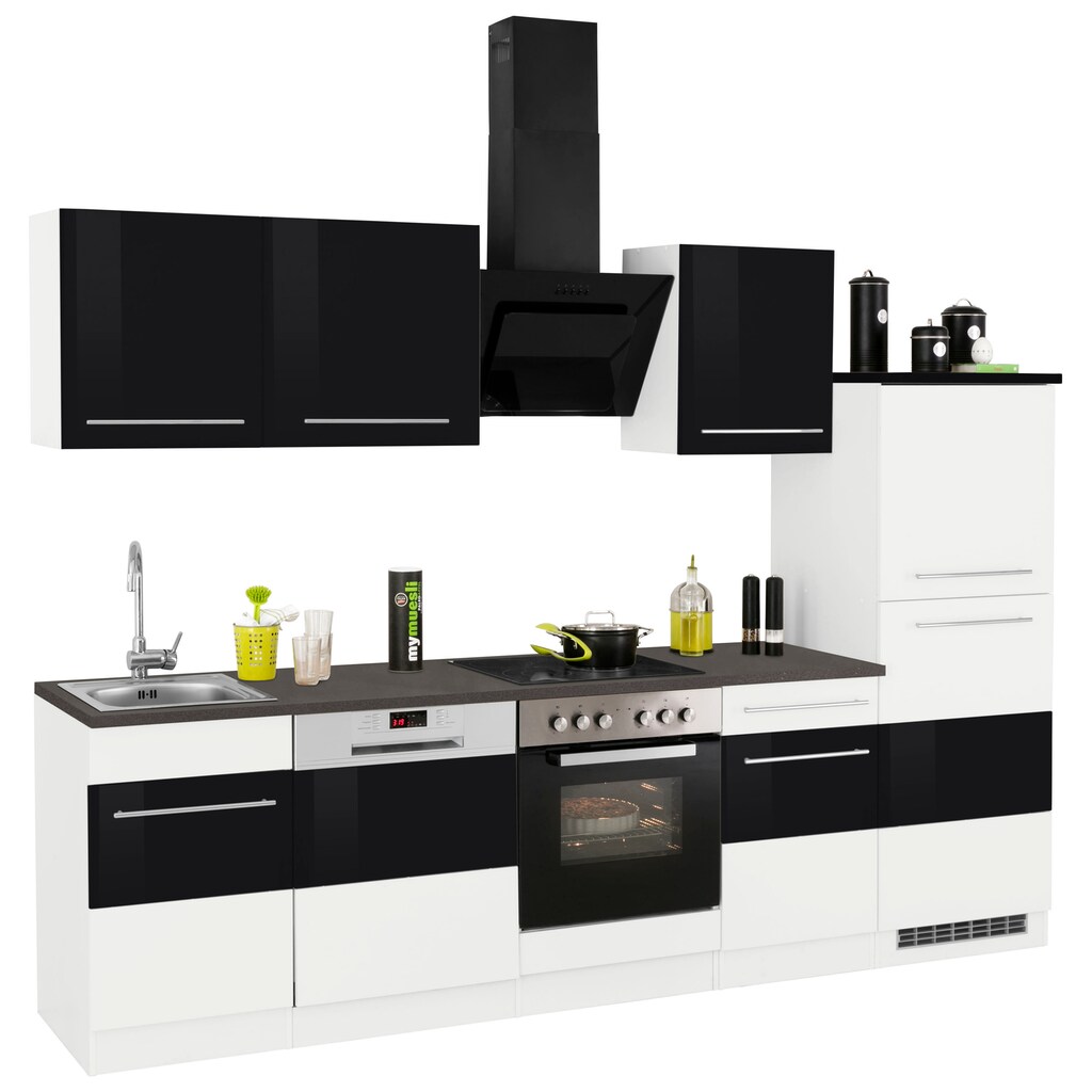 HELD MÖBEL Küchenzeile »Trient«, mit E-Geräten, Breite 280 cm