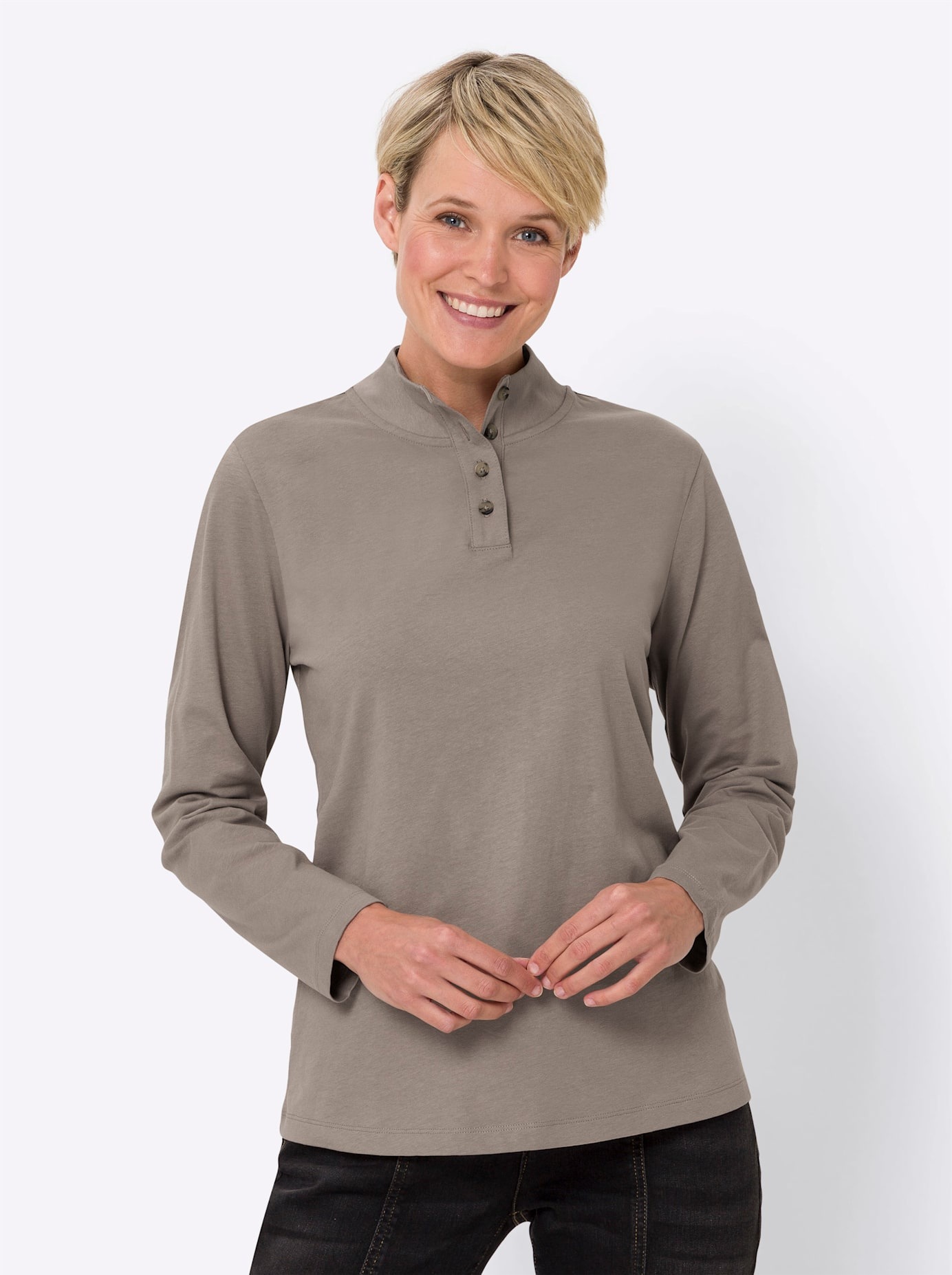 Classic Basics Stehkragenshirt "Shirt" günstig online kaufen