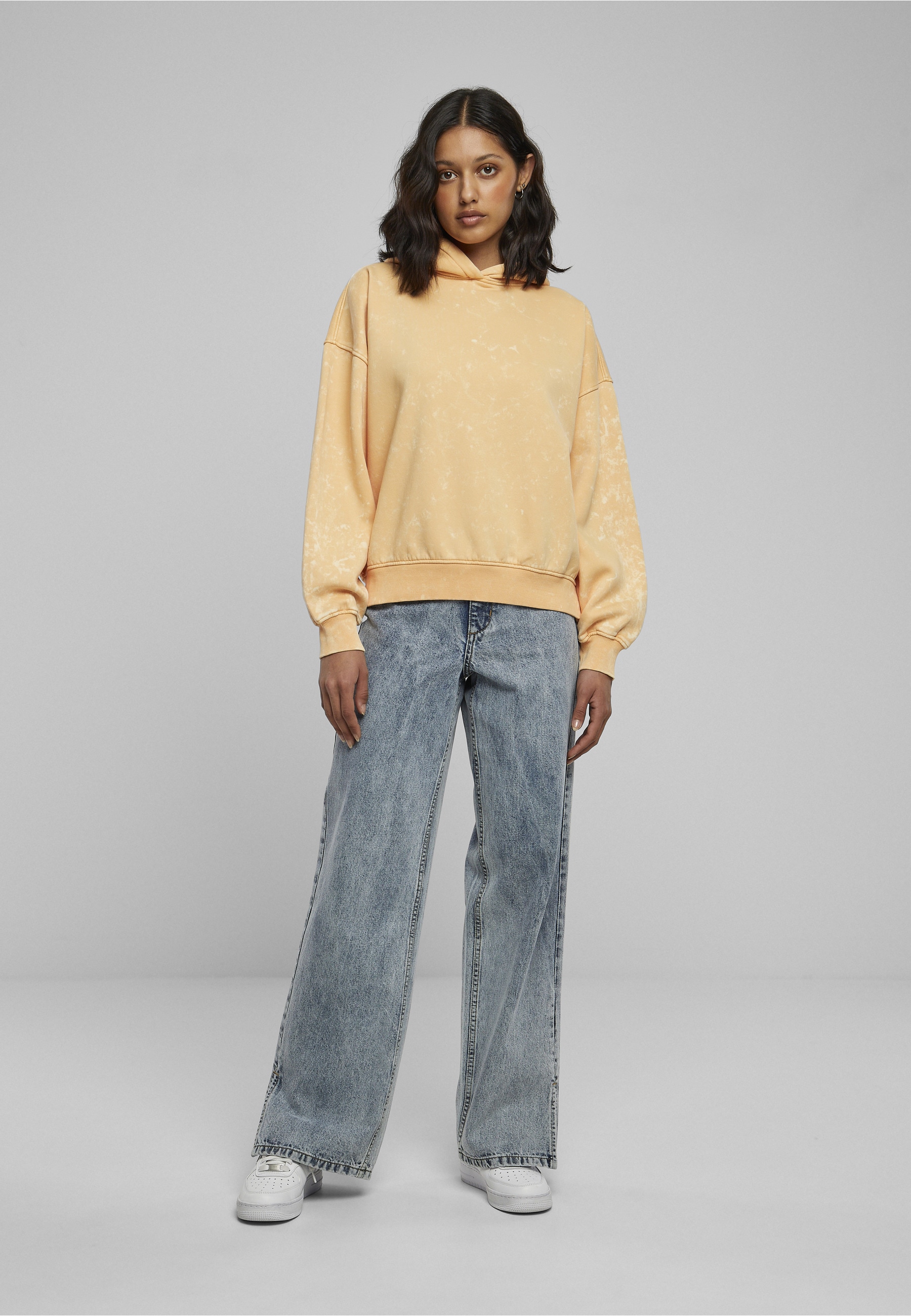 URBAN CLASSICS Kapuzenpullover »Urban Classics Damen Ladies Oversized Towel Washed Hoody« 1 Stk.