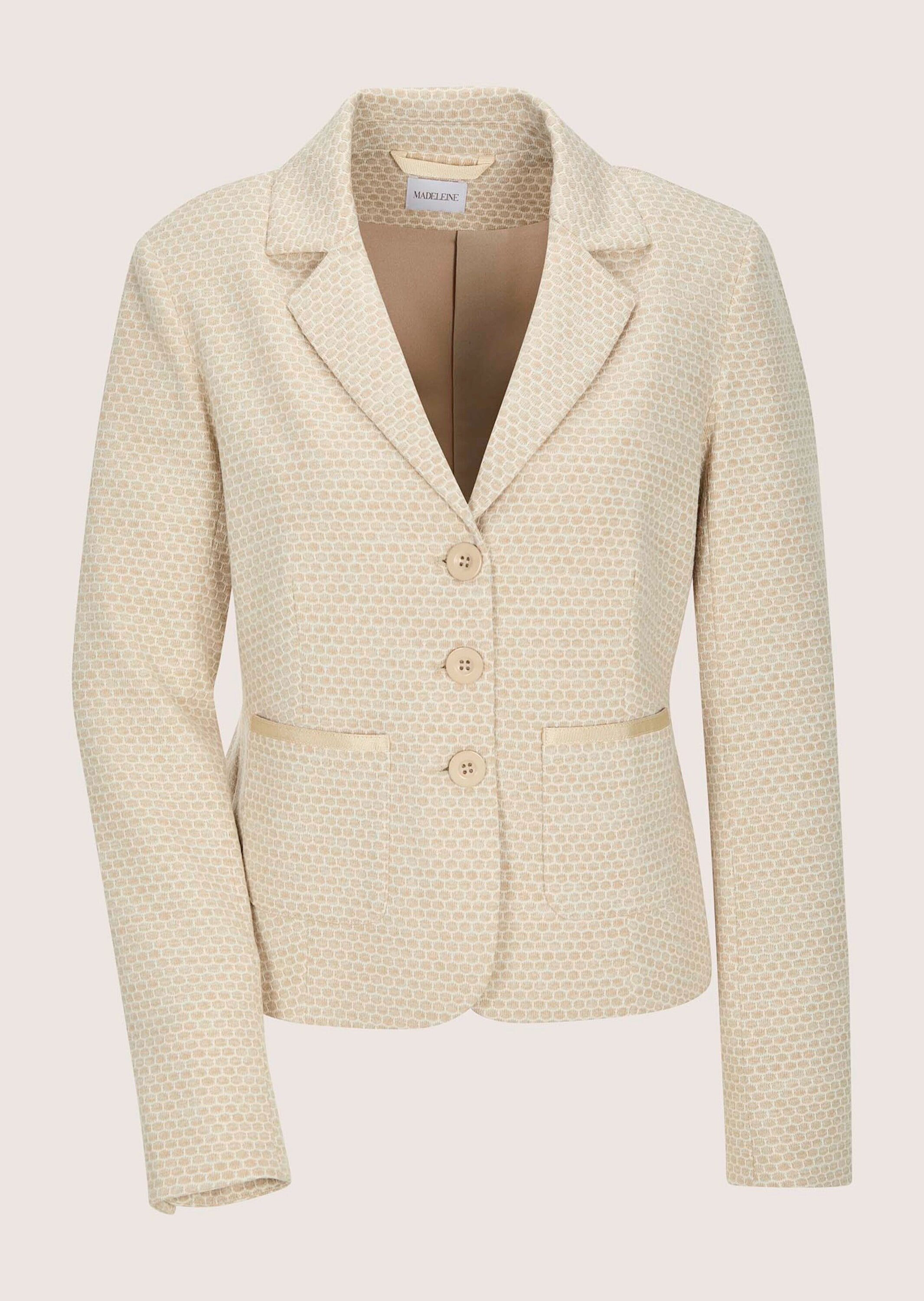 MADELEINE Jackenblazer "Jerseyblazer Kurzblazer mit Wabenmuster" günstig online kaufen