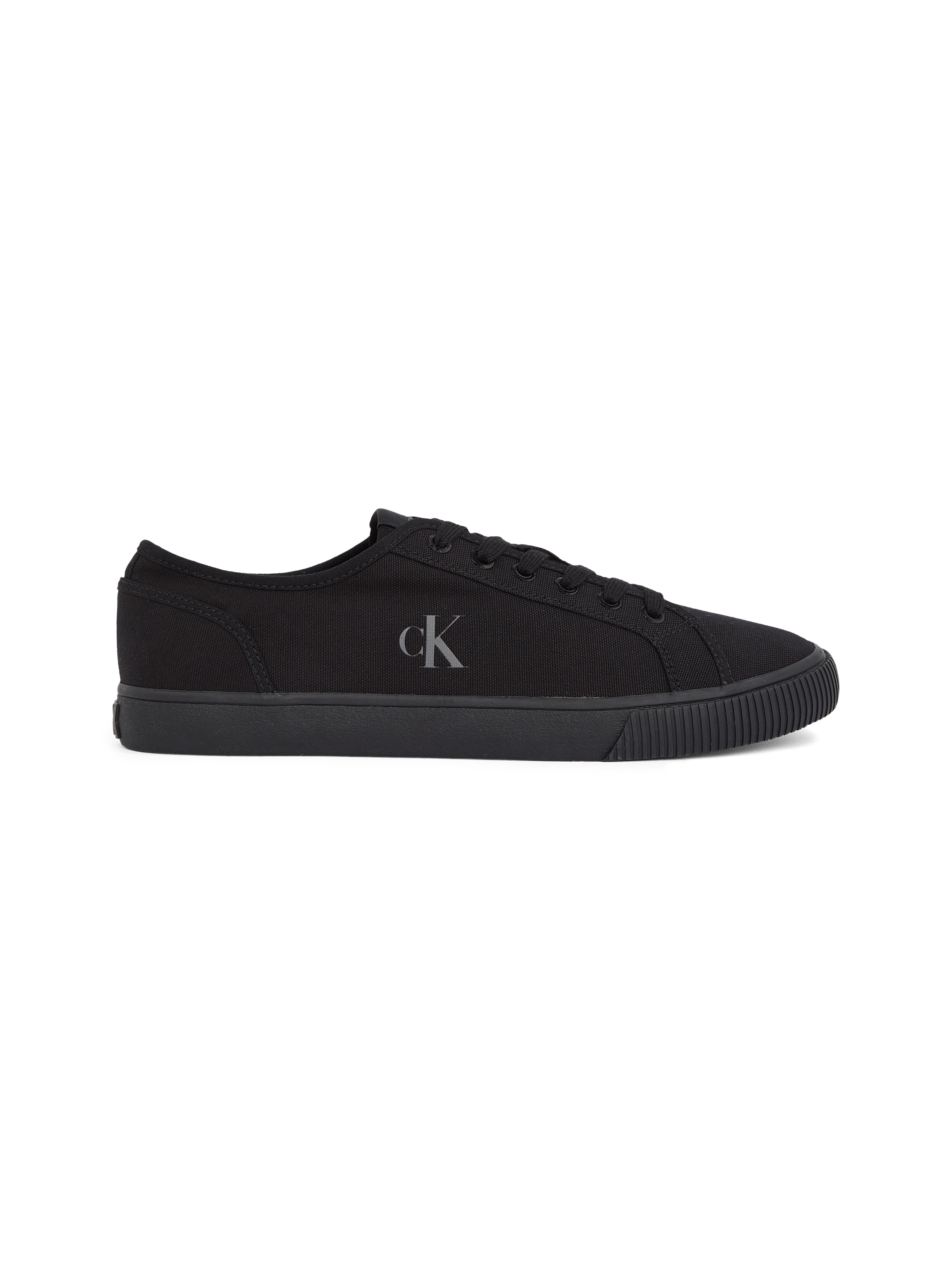 Calvin Klein Jeans Sneaker »ESS VULC LOW MG CANVAS«, Schnürschuh, Halbschuh, Freizeitschuh in klassischer Optik