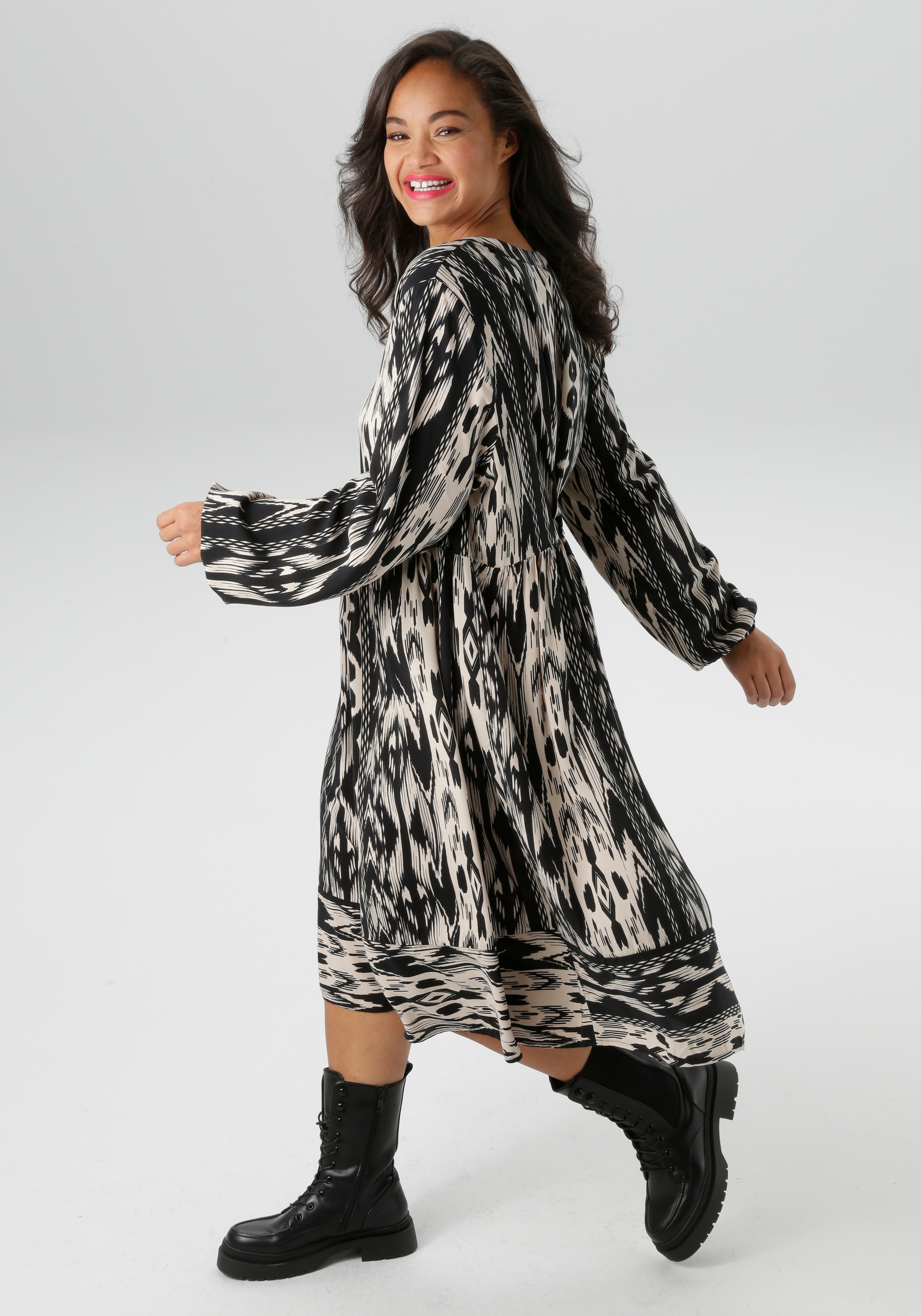 Aniston PLUS Sommerkleid, im Folklore-Look - NEUE KOLLEKTION