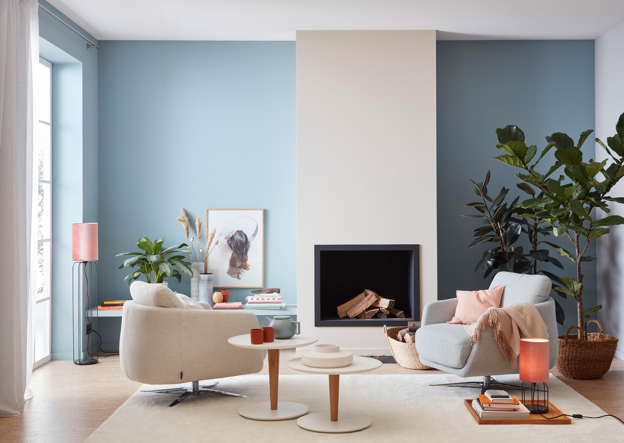 SCHÖNER WOHNEN-Kollektion Teppich »Alessa« rechteckig 5 mm Höhe Viskose, Wohnzimmer