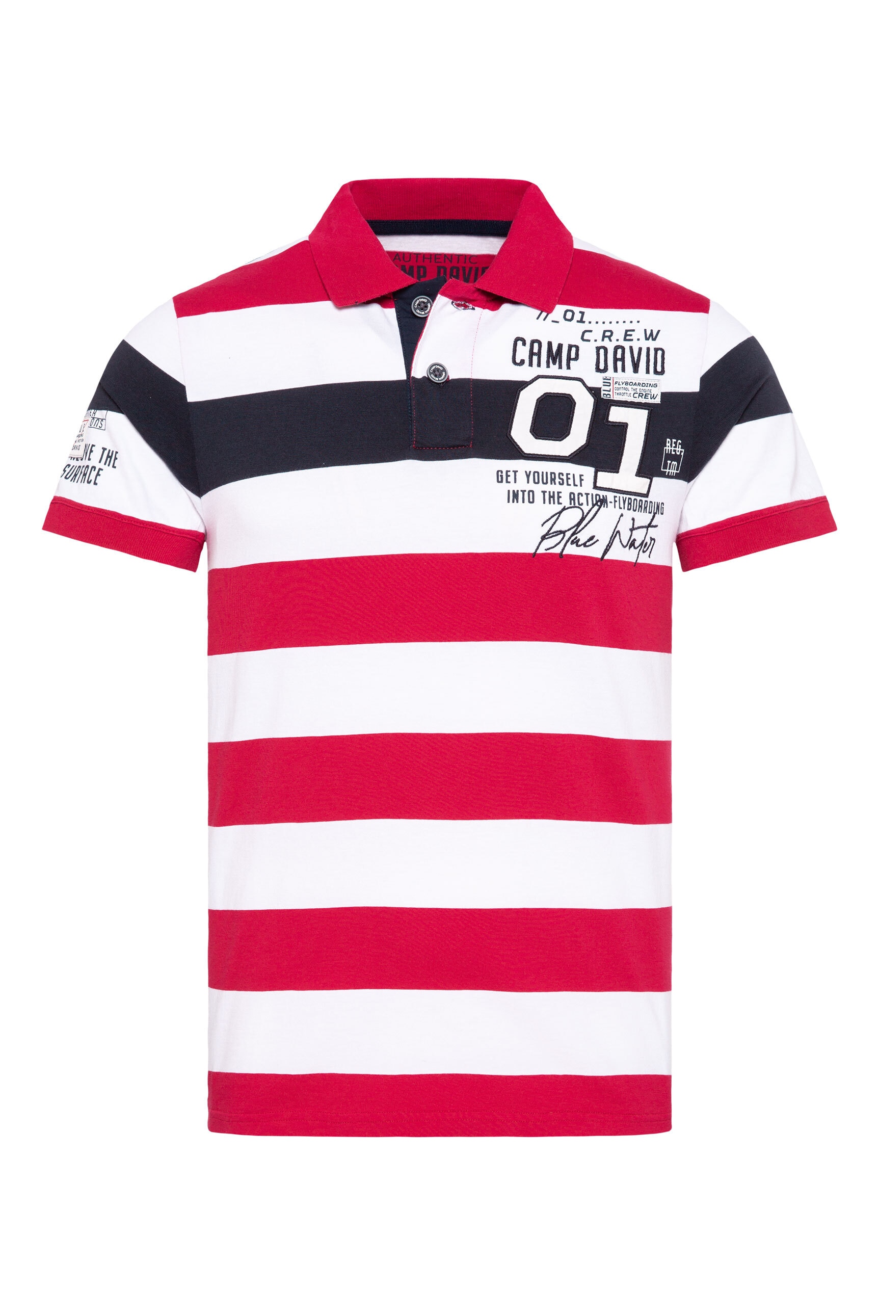 CAMP DAVID Poloshirt, aus Baumwolle