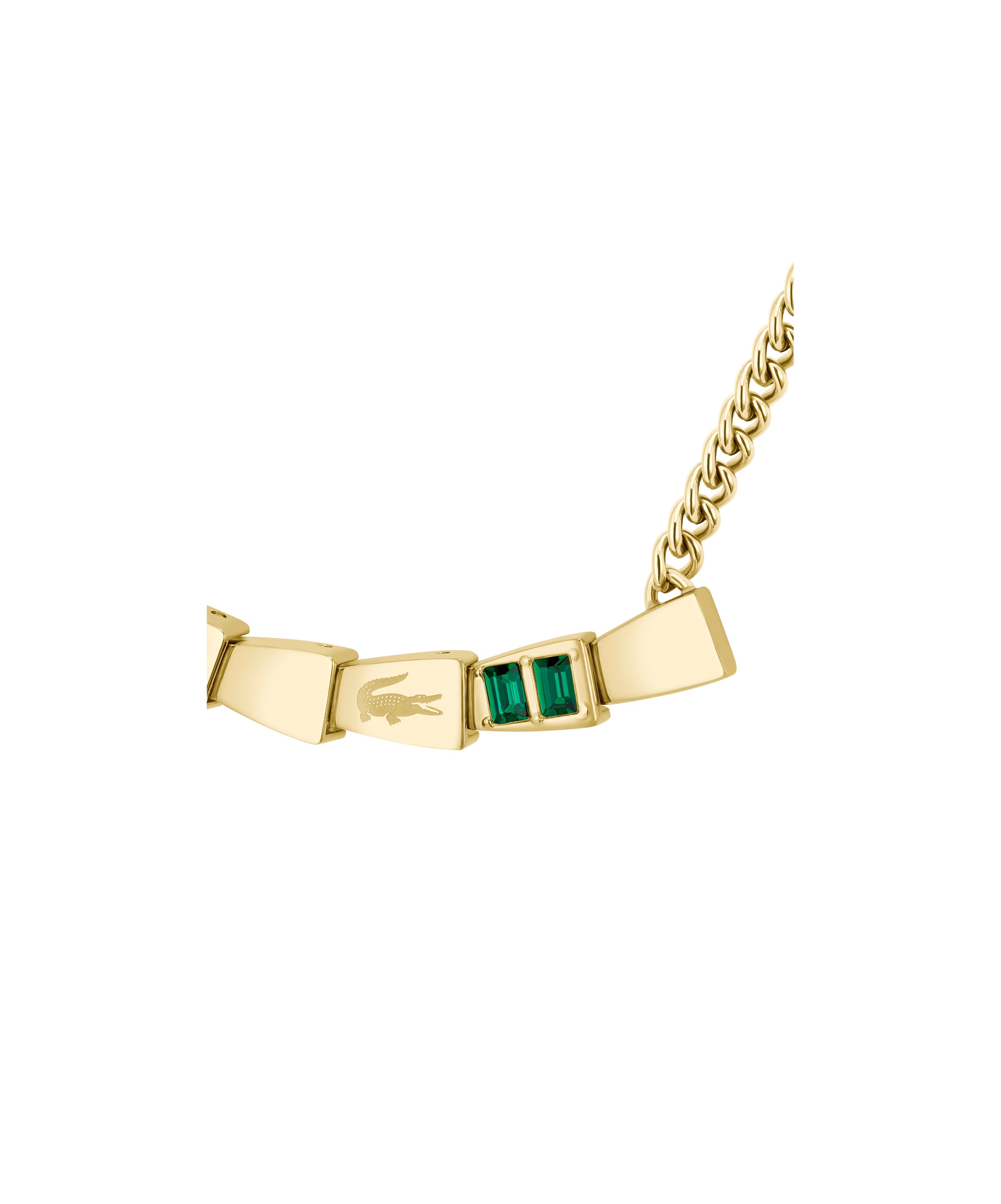 Lacoste Kette mit Einhänger »CROCODELLE« mit Glasstein