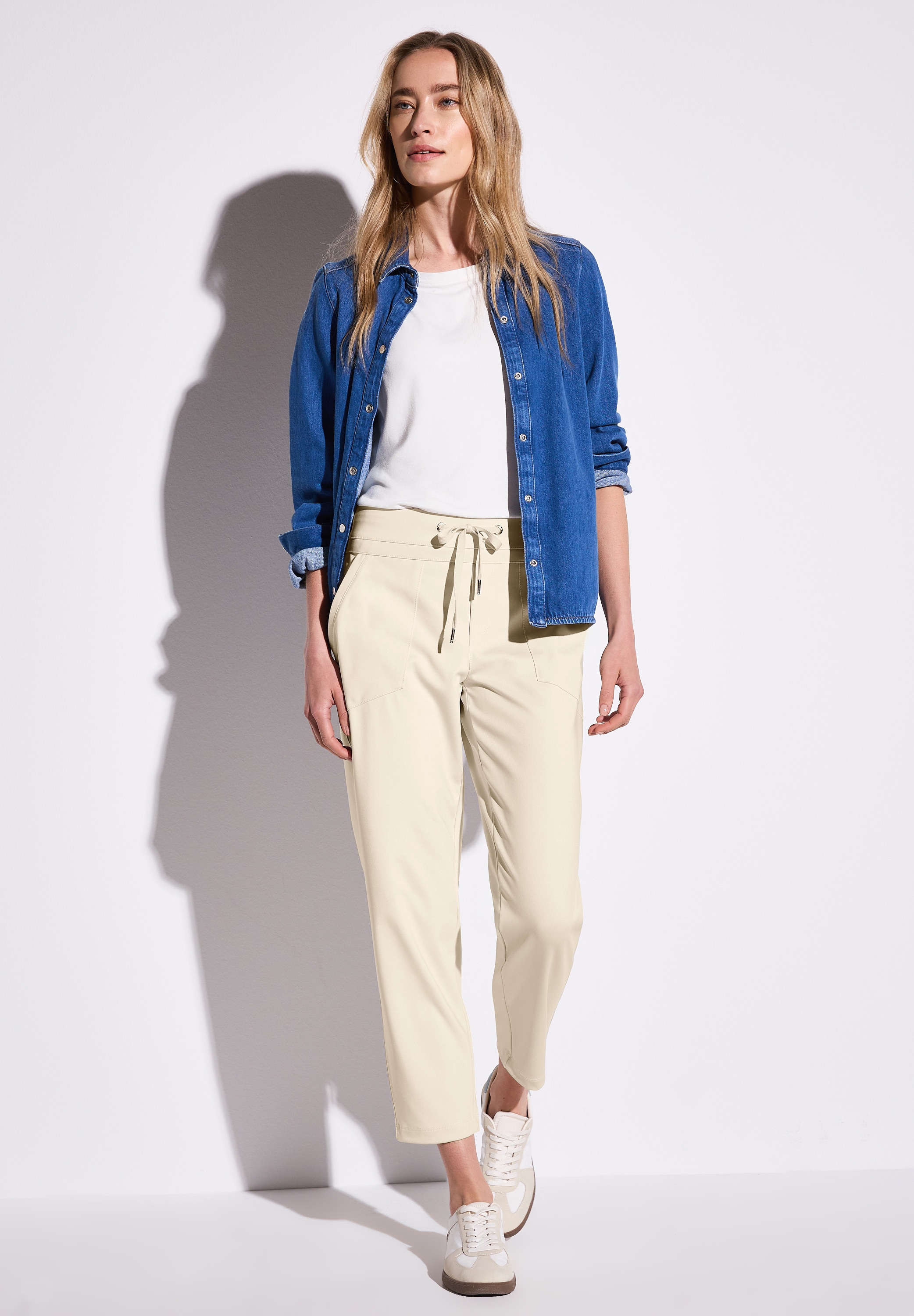 STREET ONE Stoffhose »Style Bonny«, mit Tunnelzug am Bund
