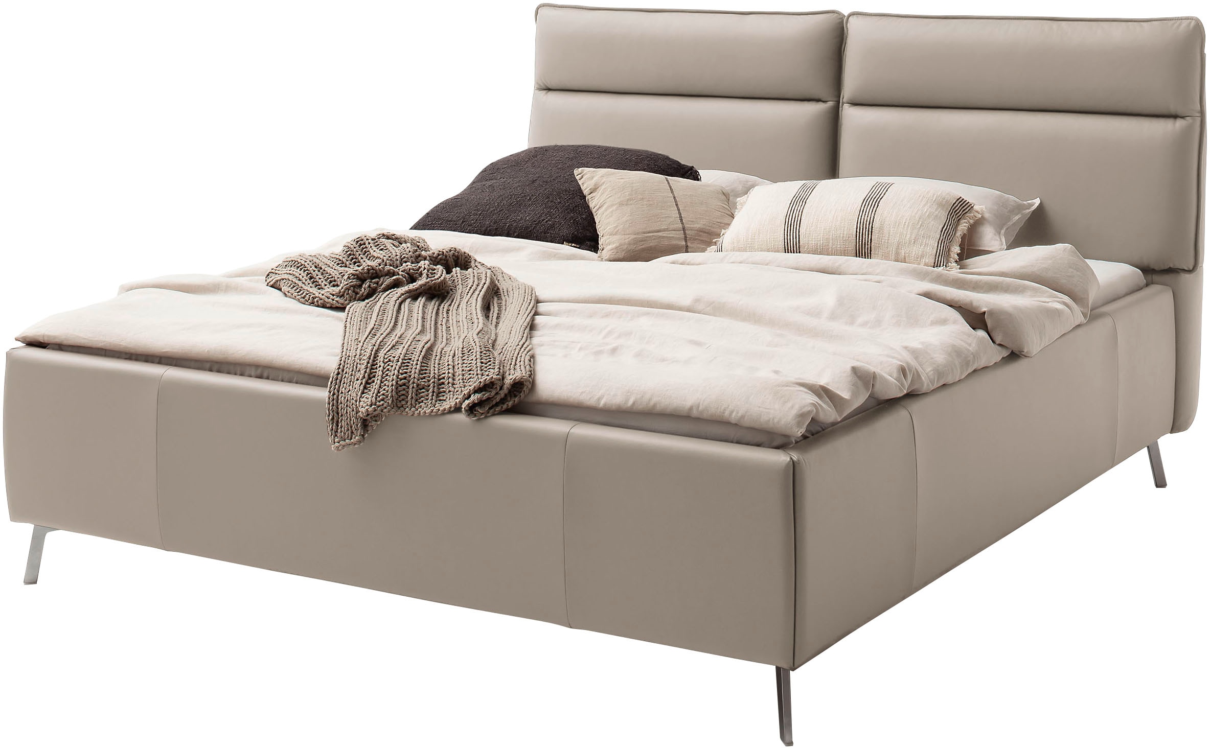 Home affaire Polsterbett "Cozy Town, Kopfteilverstellung, wahweise Überläng günstig online kaufen