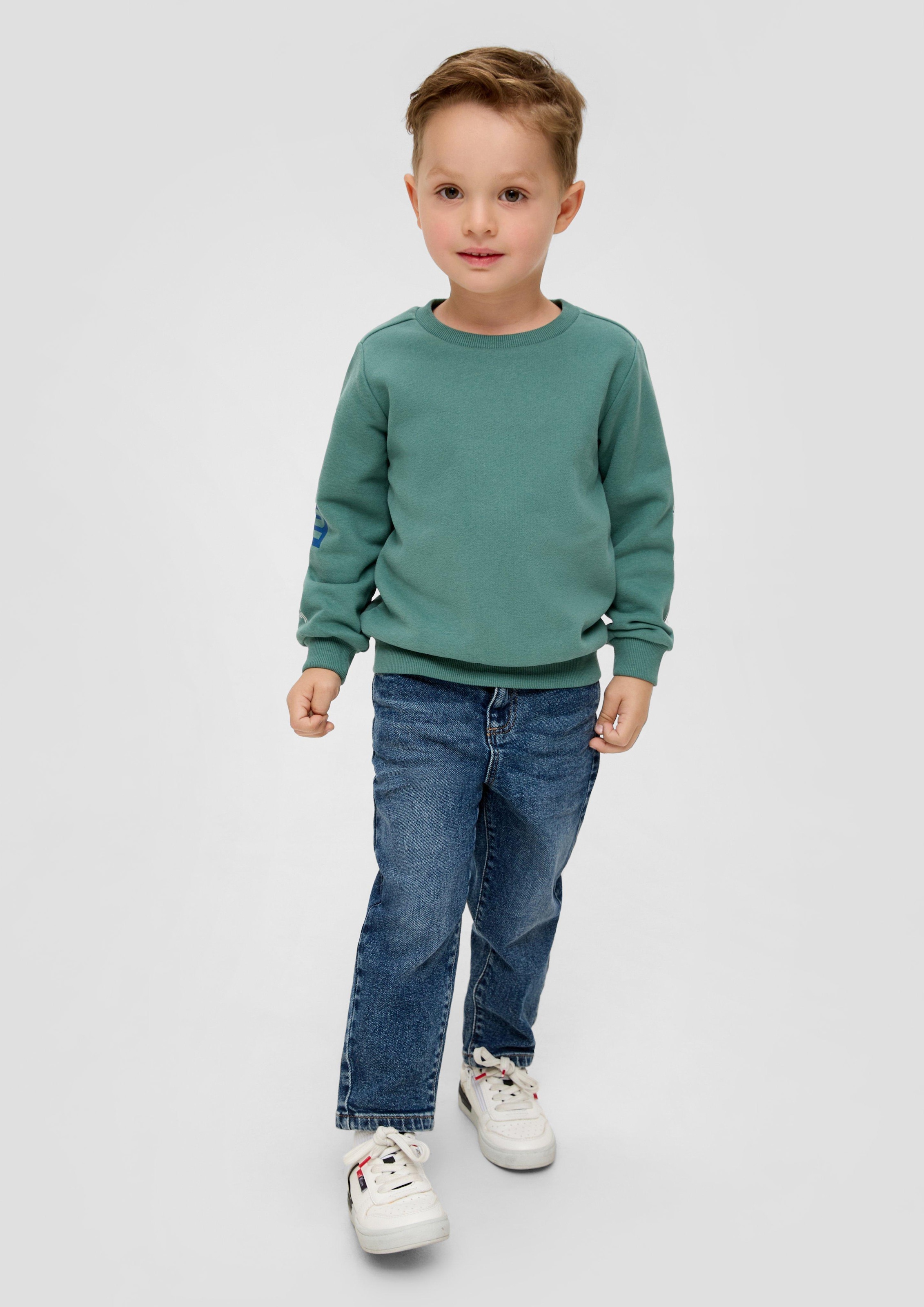 auf | Sweatshirt, großem Rücken s.Oliver online BAUR mit dem bestellen Junior Motiv