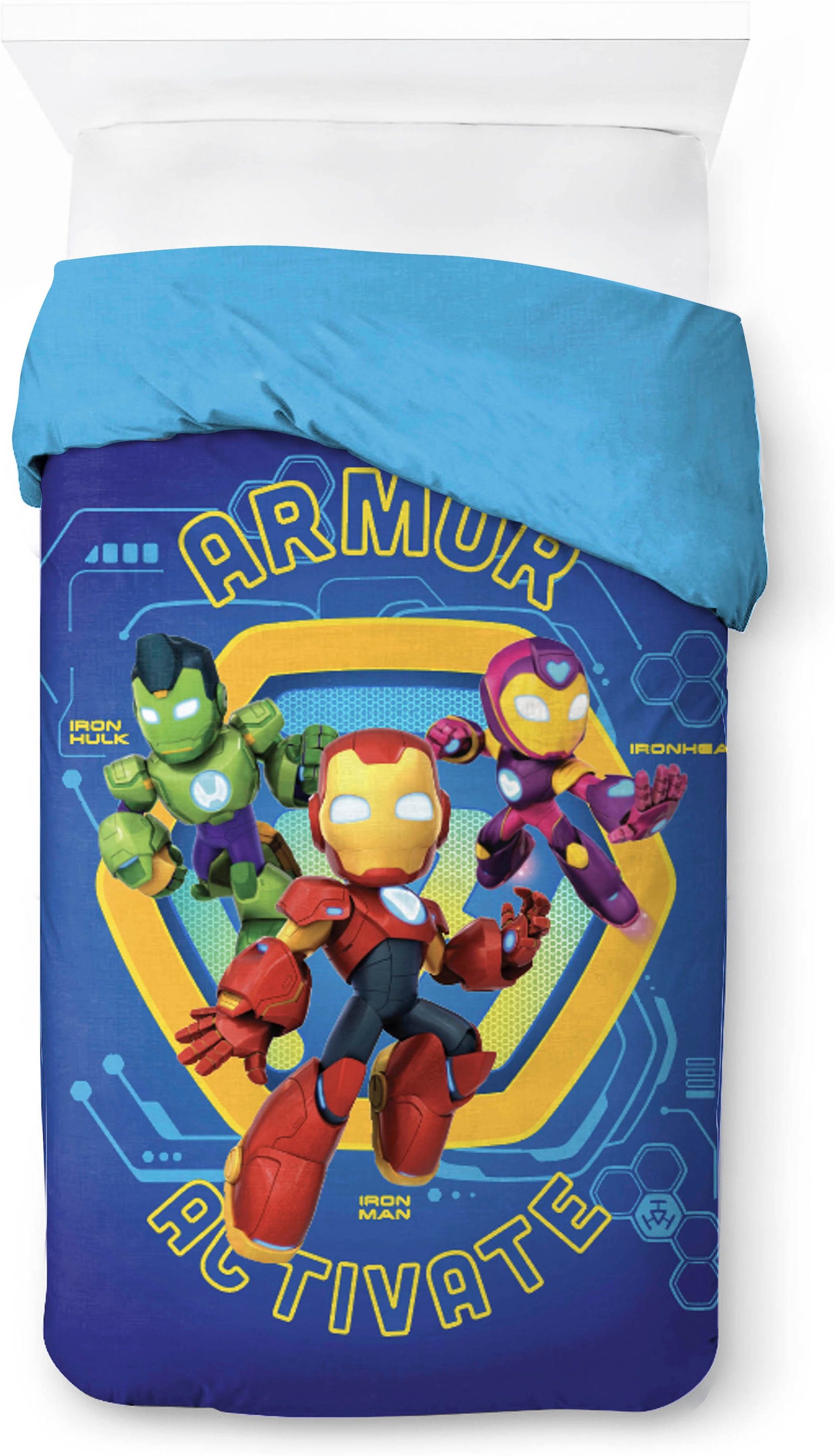 MARVEL Kinderbettwäsche »Iron Man Armor« 2 100% Baumwolle