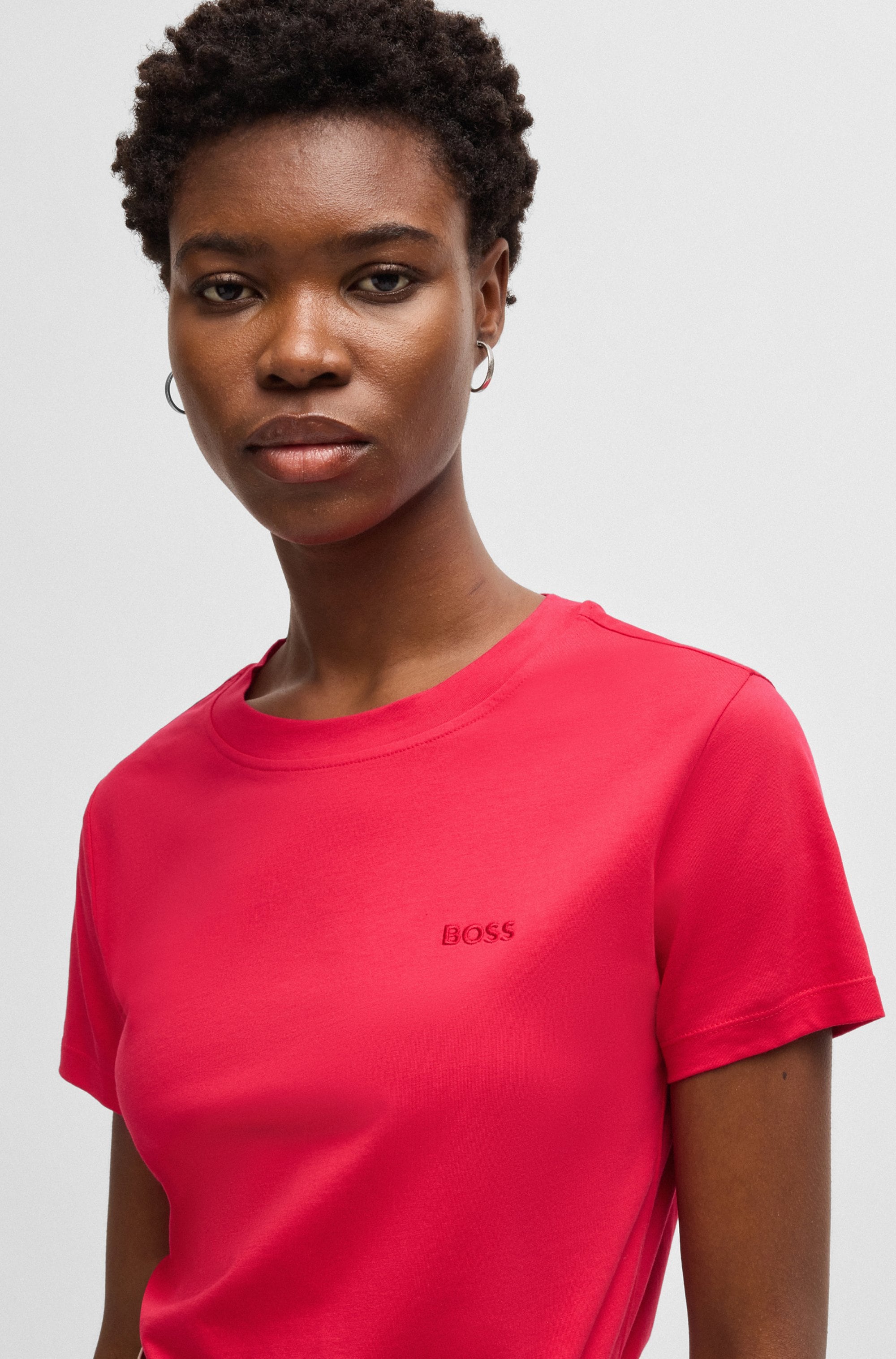 BOSS ORANGE T-Shirt »Esogo Premium Damenmode«, mit Logo