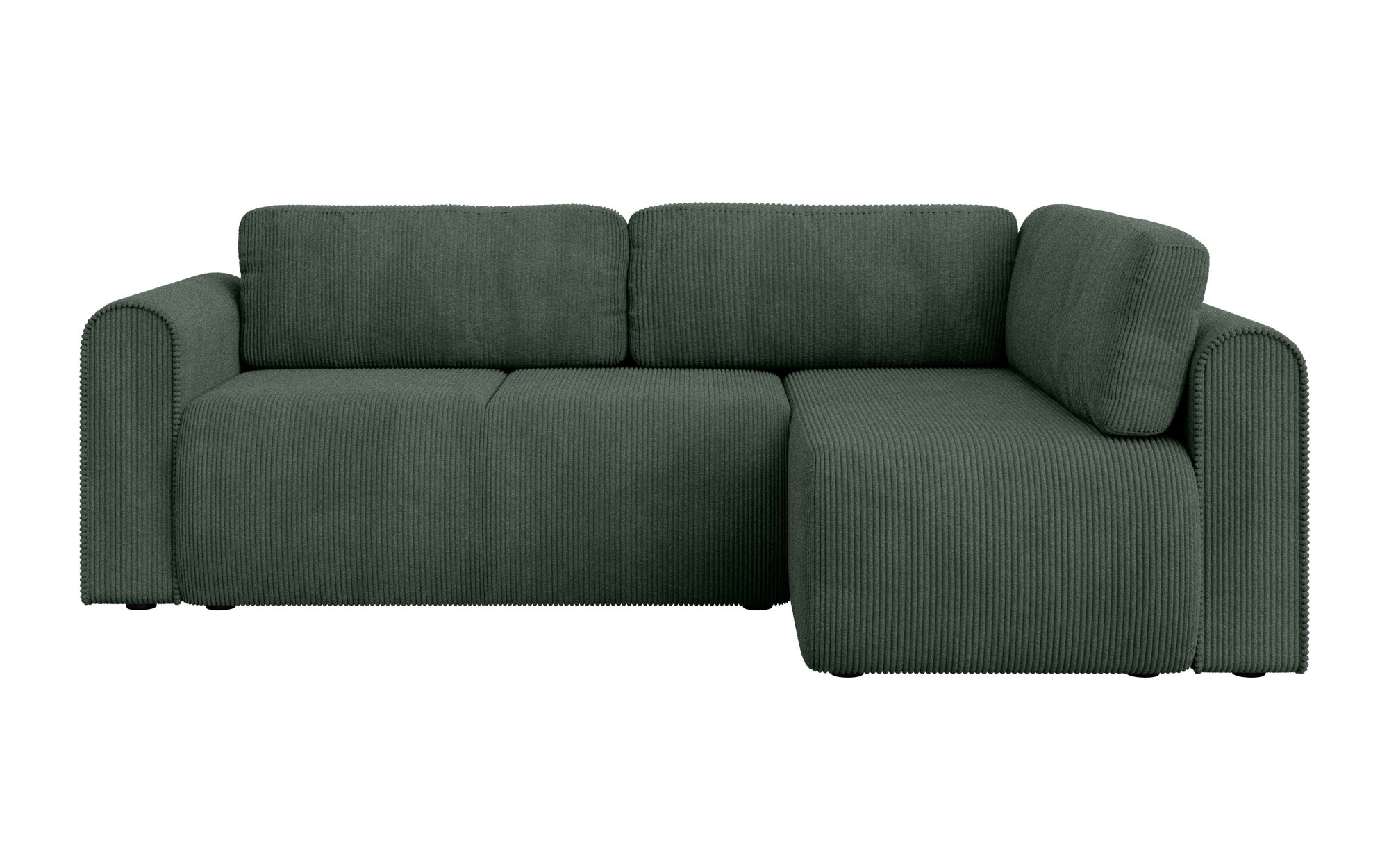 INOSIGN Ecksofa »Zacharia wahlweise Schlafsofa mit Bettkasten, B/T/H 250/166/86 cm«, L-Form mit Wellenunterfederung, Ottomane rechts oder links bestellbar