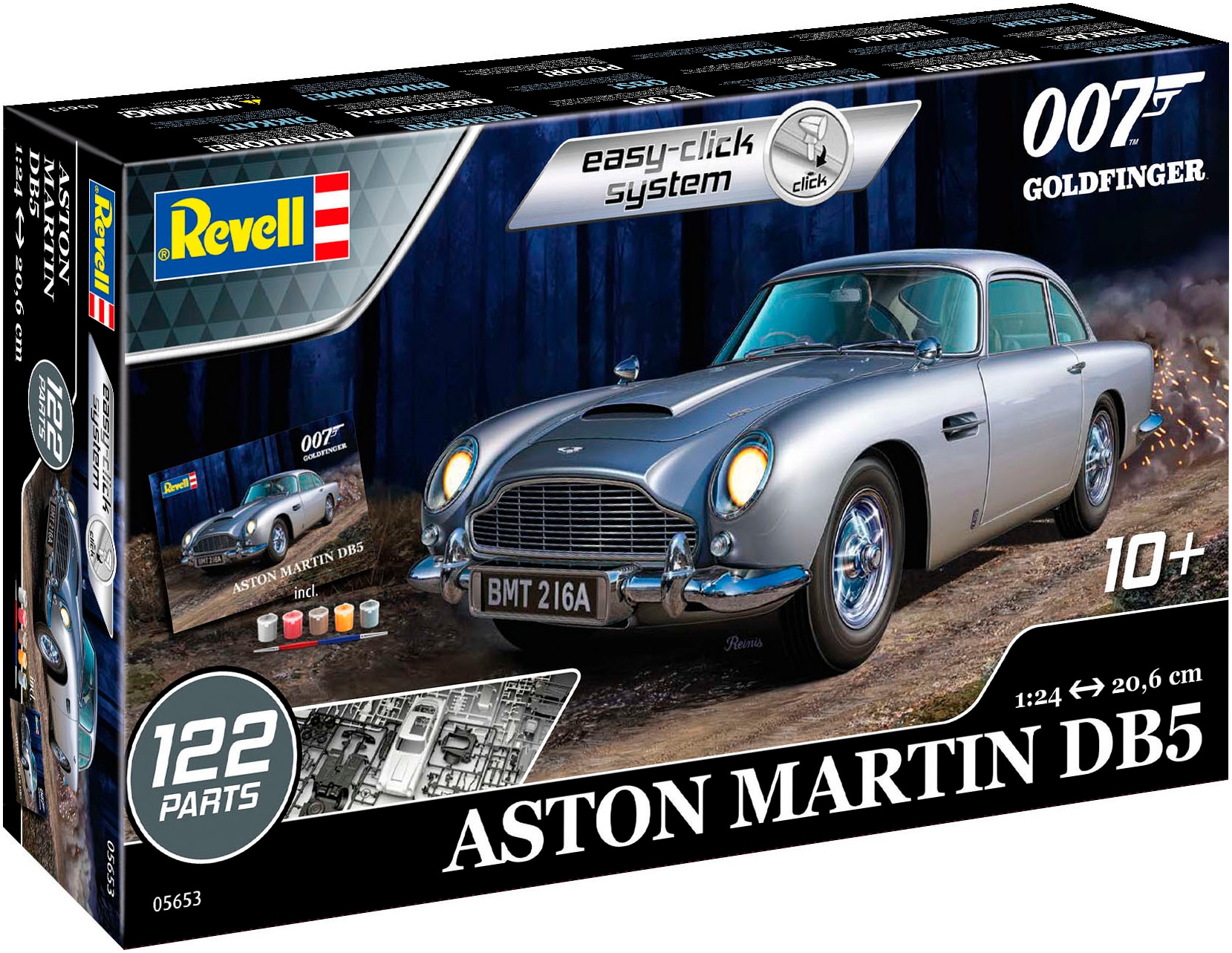 Revell® Modellbausatz »James Bond 007 Goldfinger Aston Martin DB5, Click System«, 1:24, Made in Europe