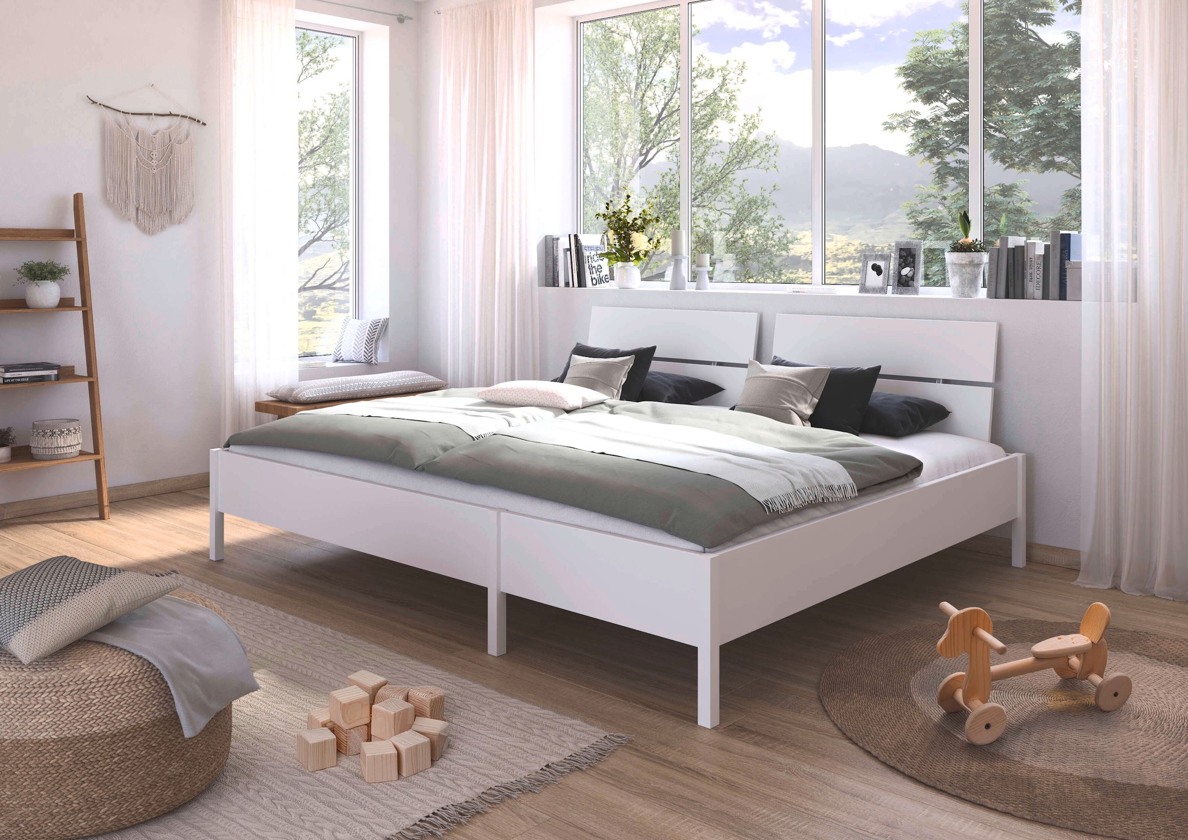 rauch Bett »Familienbett XXL Familiengröße Ehebett Doppelbett umbaubar«, Liegefläche 240x200 270x200 verschiedene Kopfteile MADE IN GERMANY
