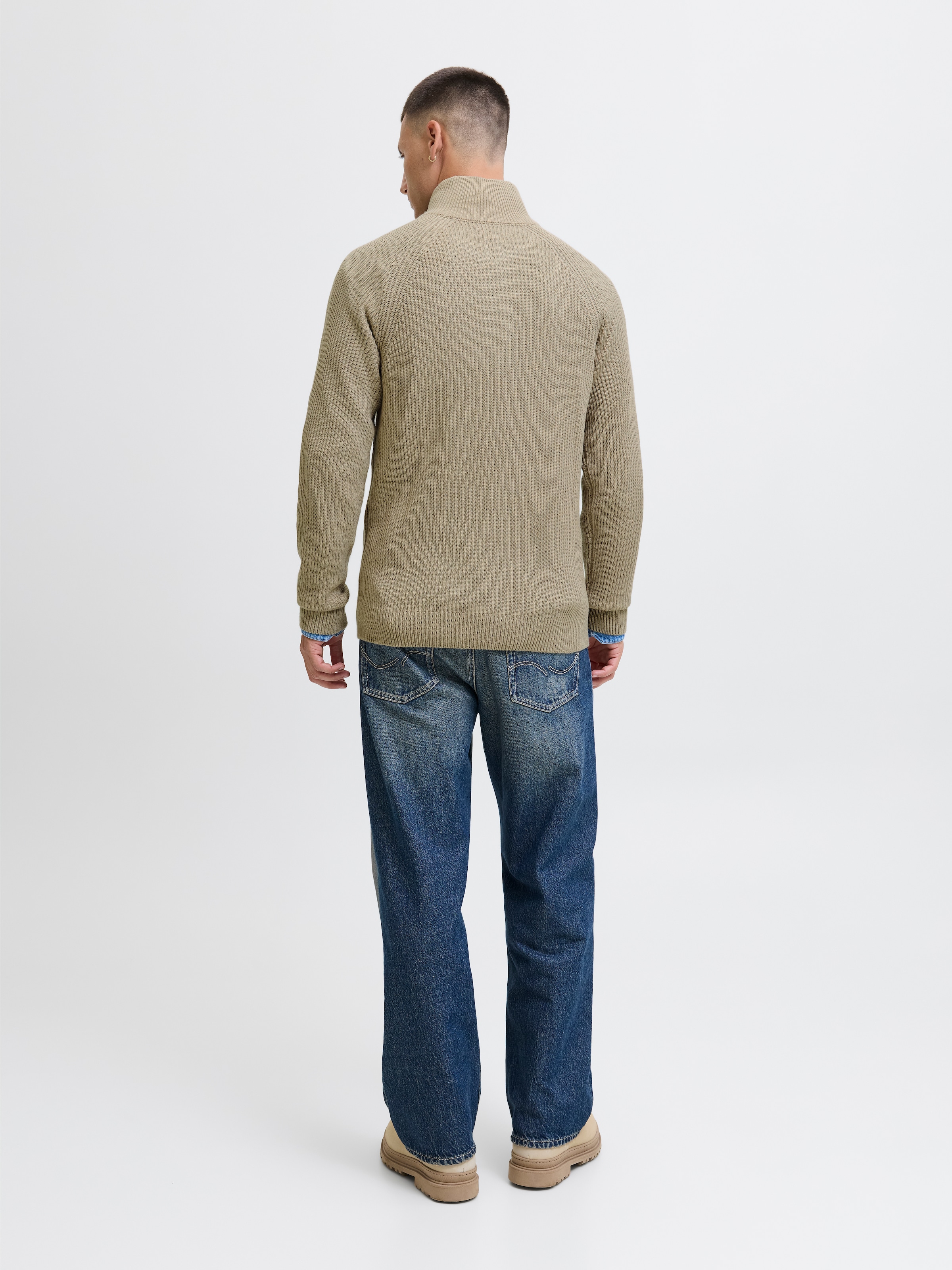 Jack & Jones Troyer »JJPANNEL KNIT HALF ZIP AW25«
