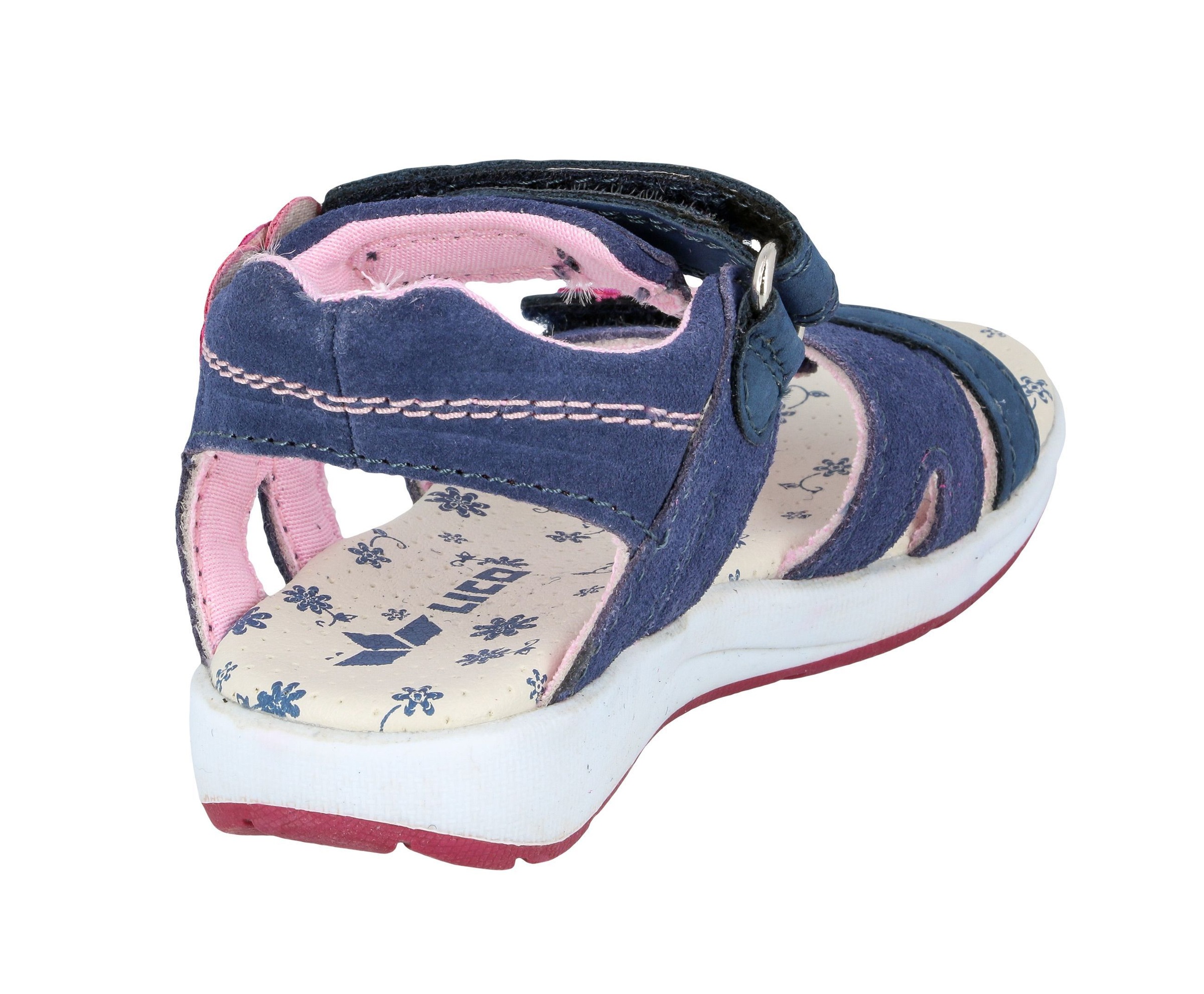 Sandale LICO "Sandale Cassandra V", Mädchen, Gr. 32, blau, Leder, Schuhe Sandale 3