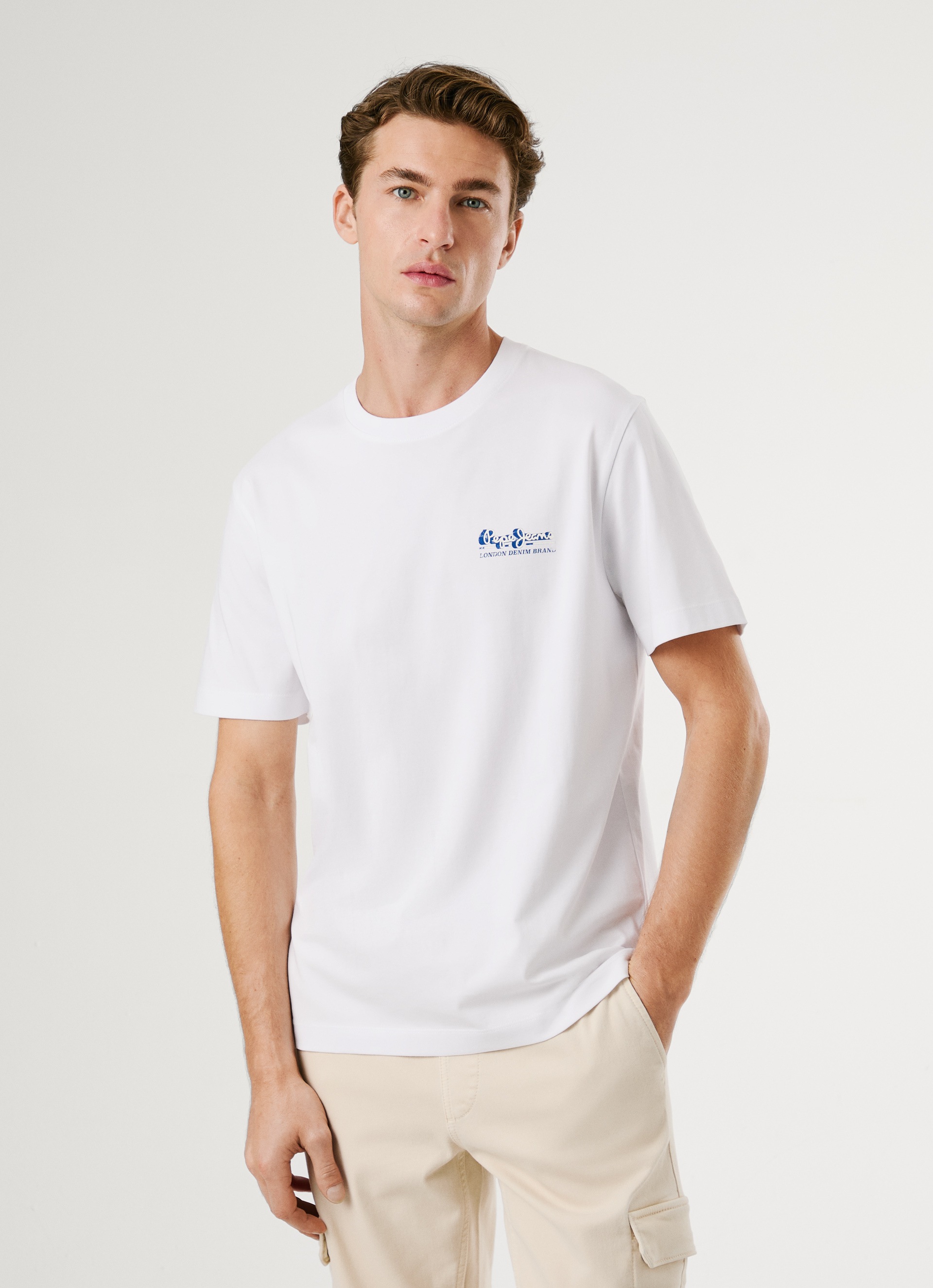Pepe Jeans T-Shirt "MILON TEE", mit geripptem Rundhals günstig online kaufen