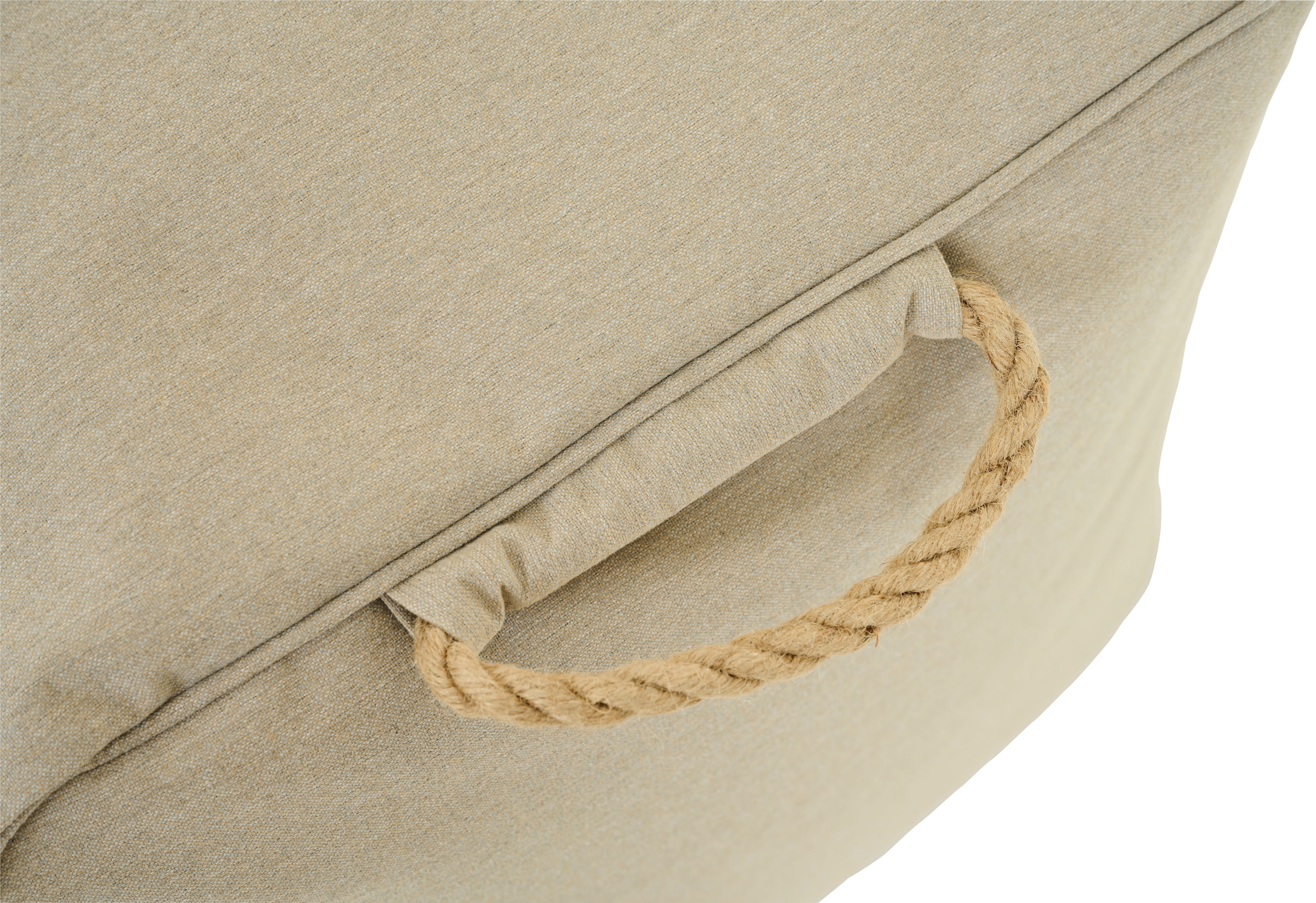 Siena Garden Sitzhocker »Integral Hocker 46 x 48 x 46 cm, Farbe walnut« Meliert, Bezug aus 100% Polyester, PE-beschichtet