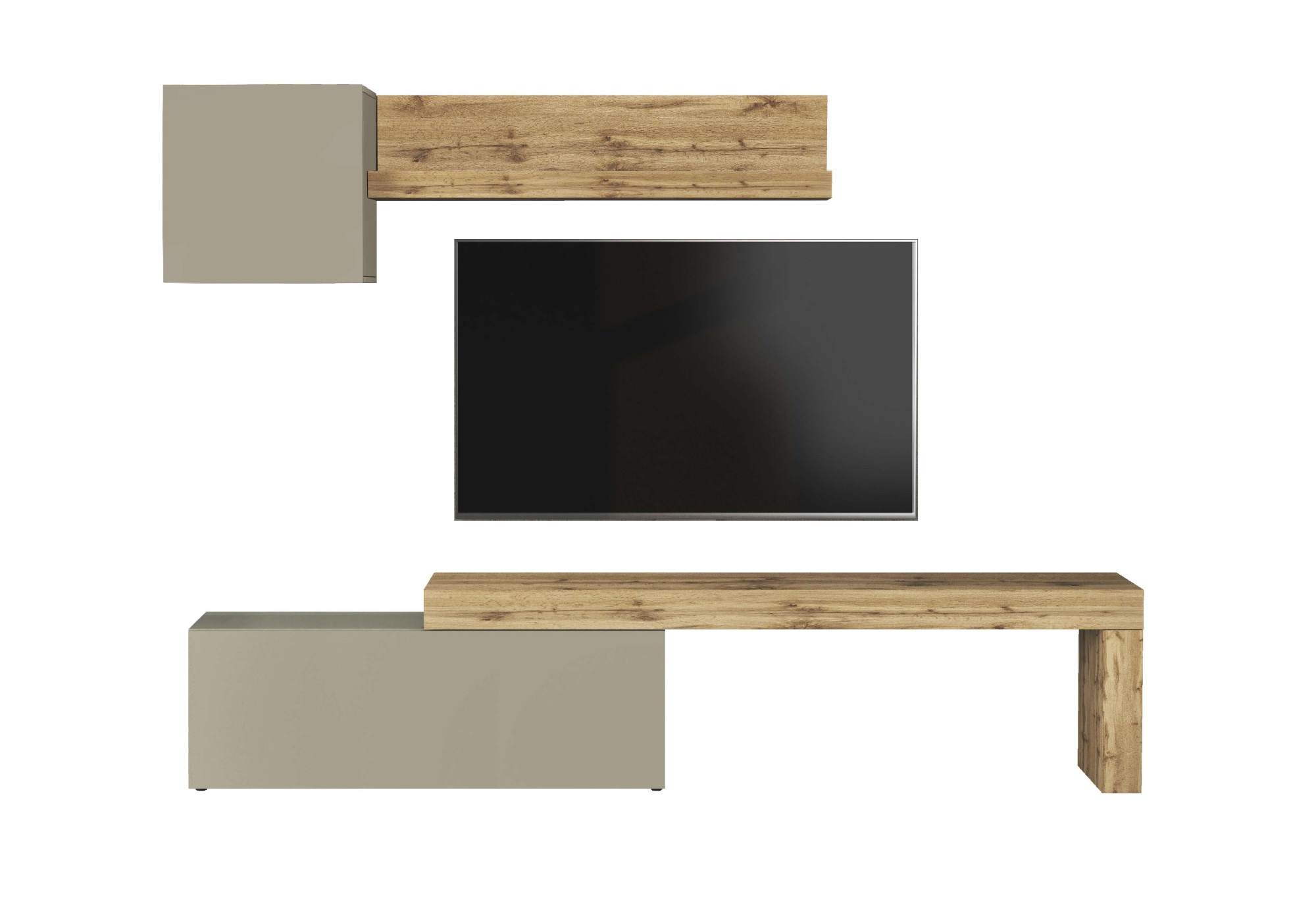 INOSIGN TV-Wand »Chronos TV-Set, Wohnwand – Elemente frei platzierbar, Made in Italy« Set, 3-er set, 3 Stk. tlg.