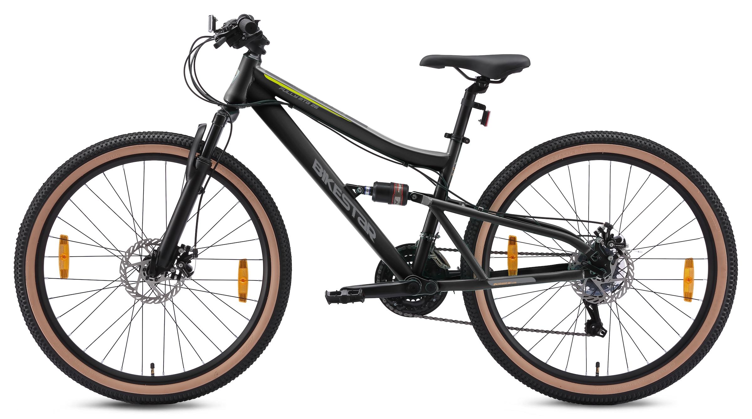 Bikestar Mountainbike 21 Gang Shimano RD-TY300 Schaltwerk Kettenschaltung für Damen und Herren, Kettenschaltung
