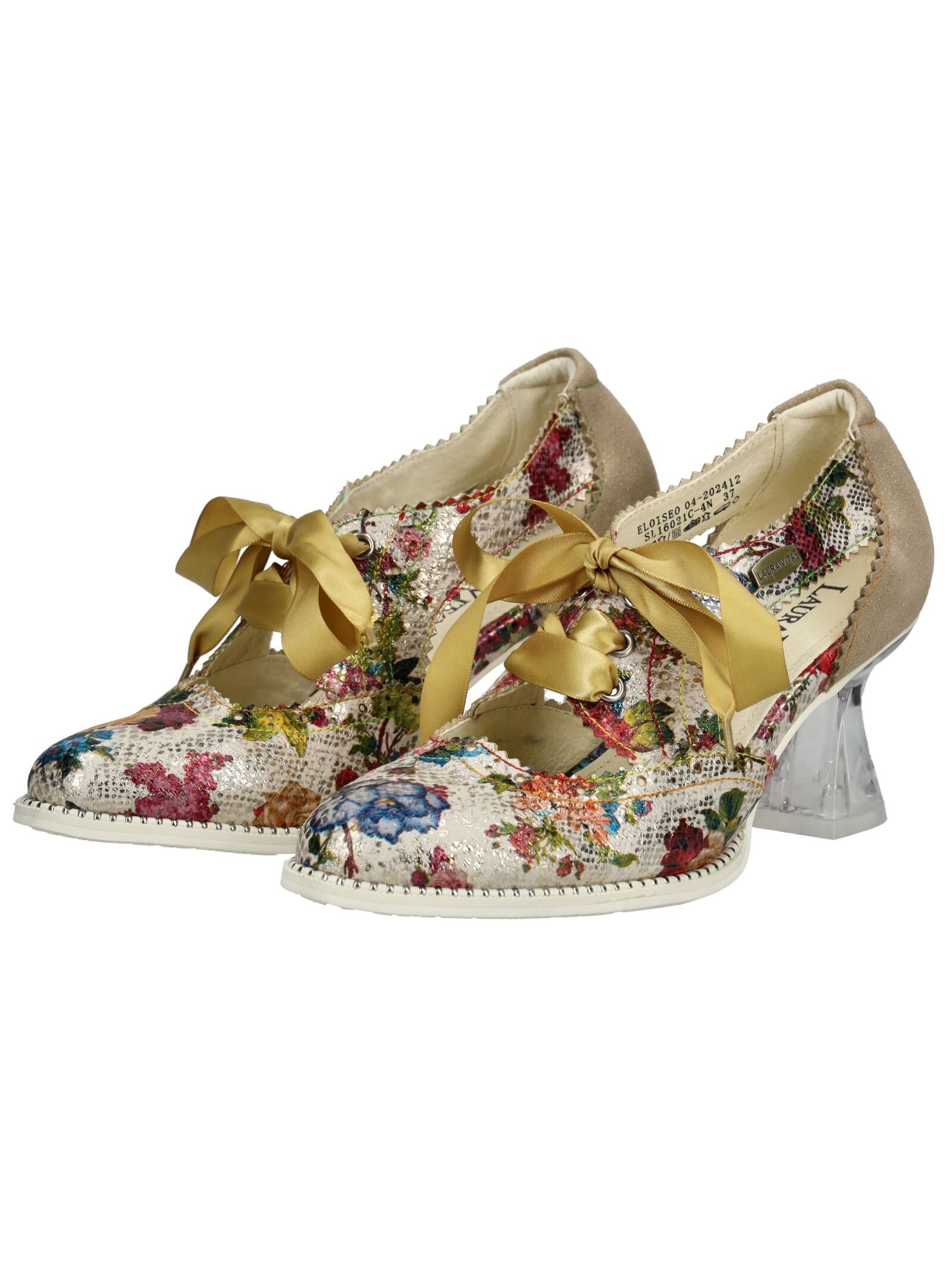 LAURA VITA Schnürpumps »LAURA VITA Pumps Leder/Textil«