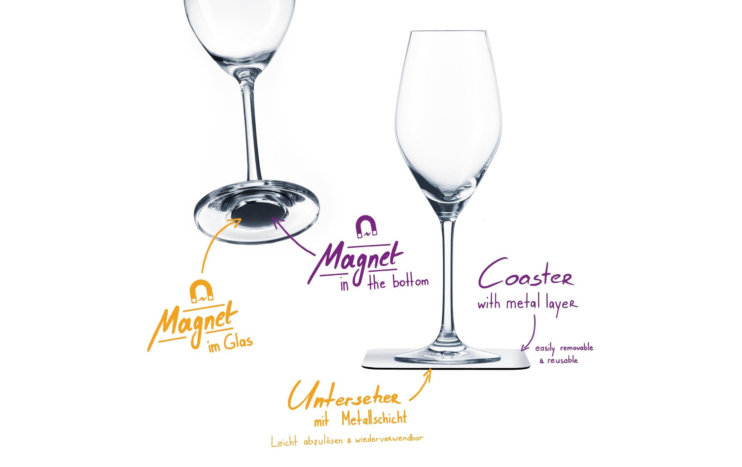 silwy MAGNETIC SYSTEM Champagnerglas »Krista«