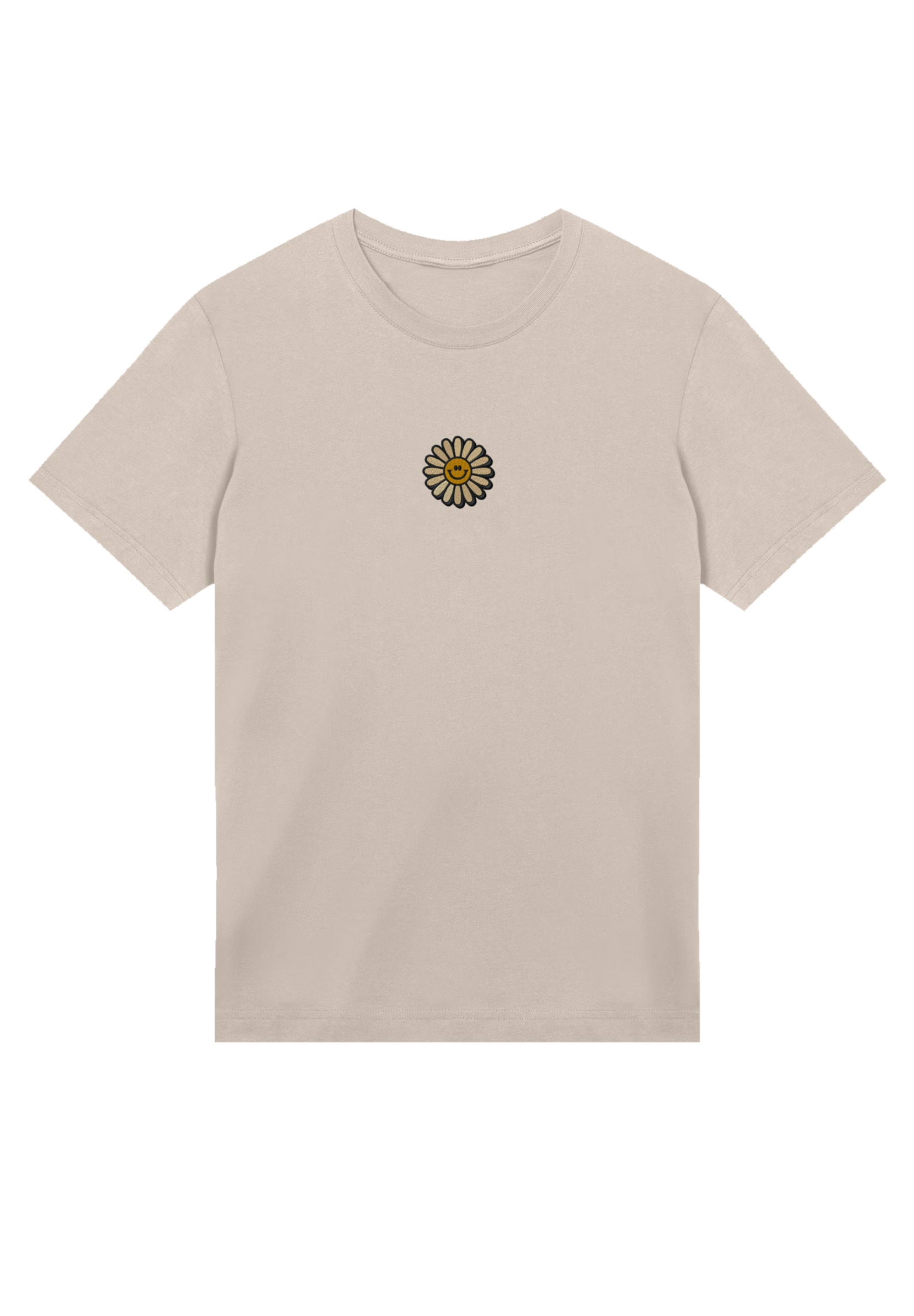 F4NT4STIC T-Shirt »Happy Flower Bestickt«, Premium Qualität